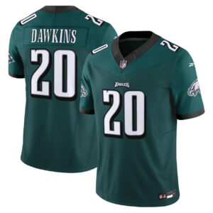 Brian Dawkins Philadelphia Eagles Midnight Green Reebok Jersey - All Sttiched