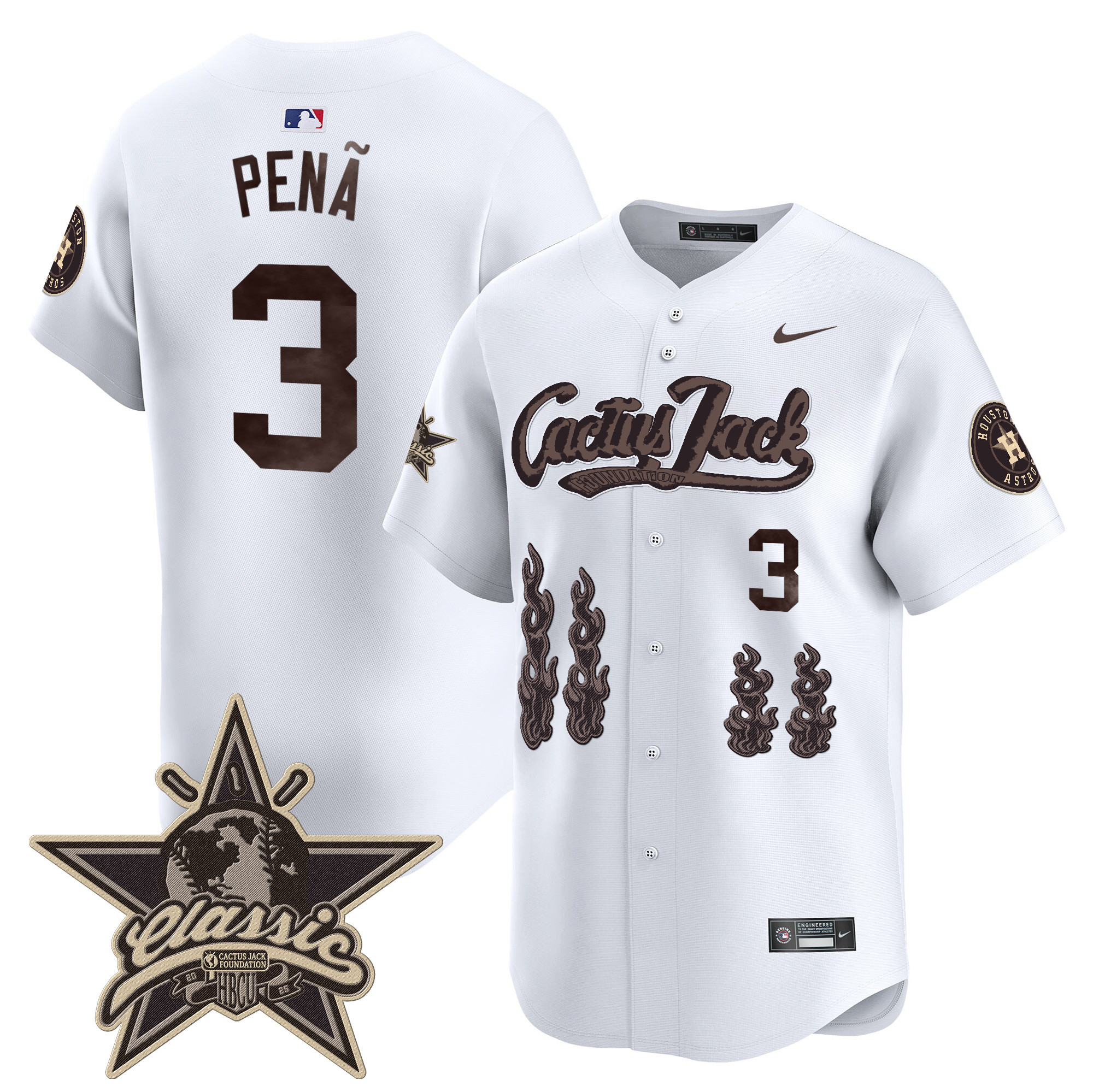 Men's Houston Astros Cactus Jack 2025 Vapor Premier Limited Jersey - All Stitched - Image 19
