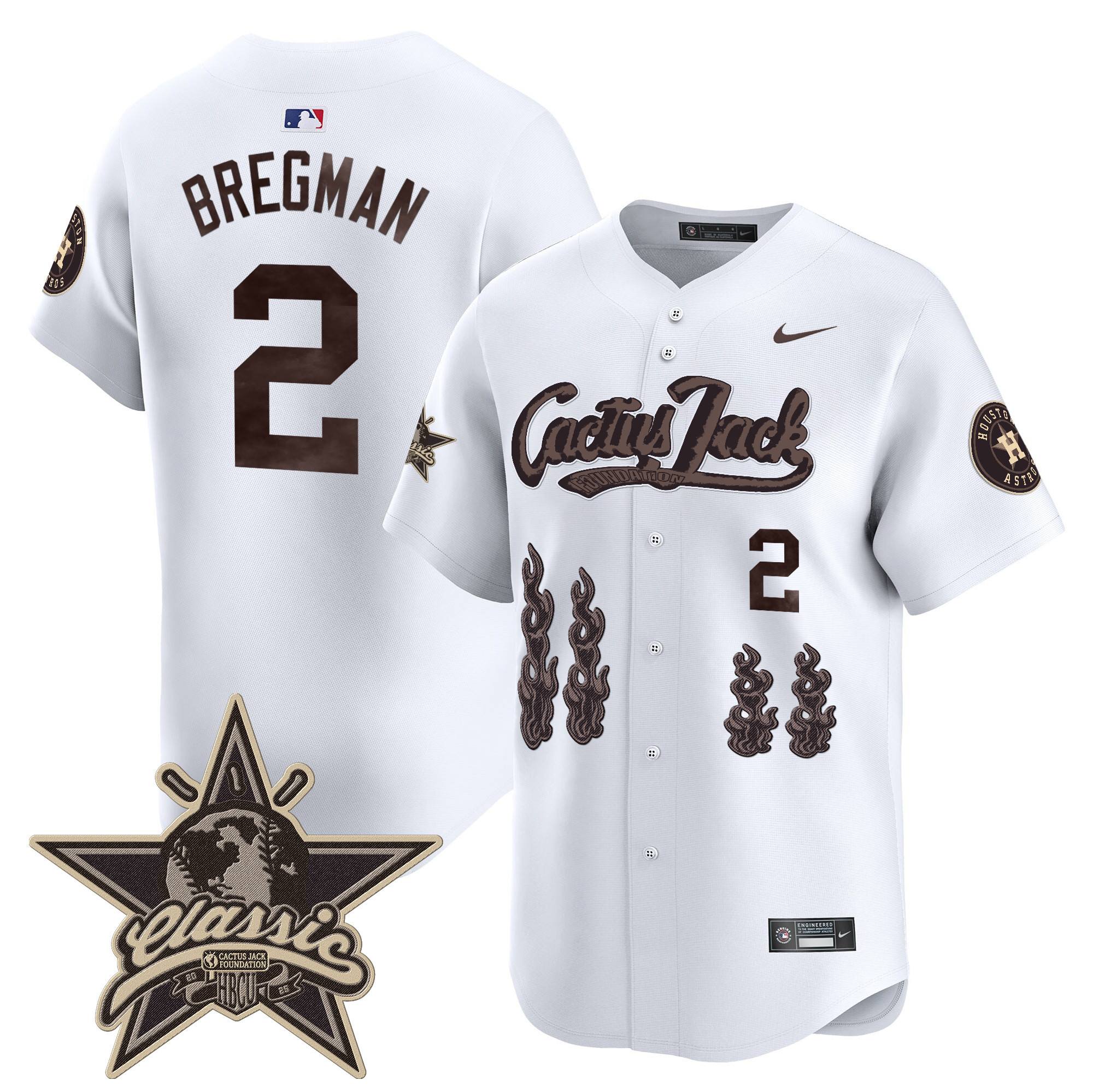 Men's Houston Astros Cactus Jack 2025 Vapor Premier Limited Jersey - All Stitched - Image 20