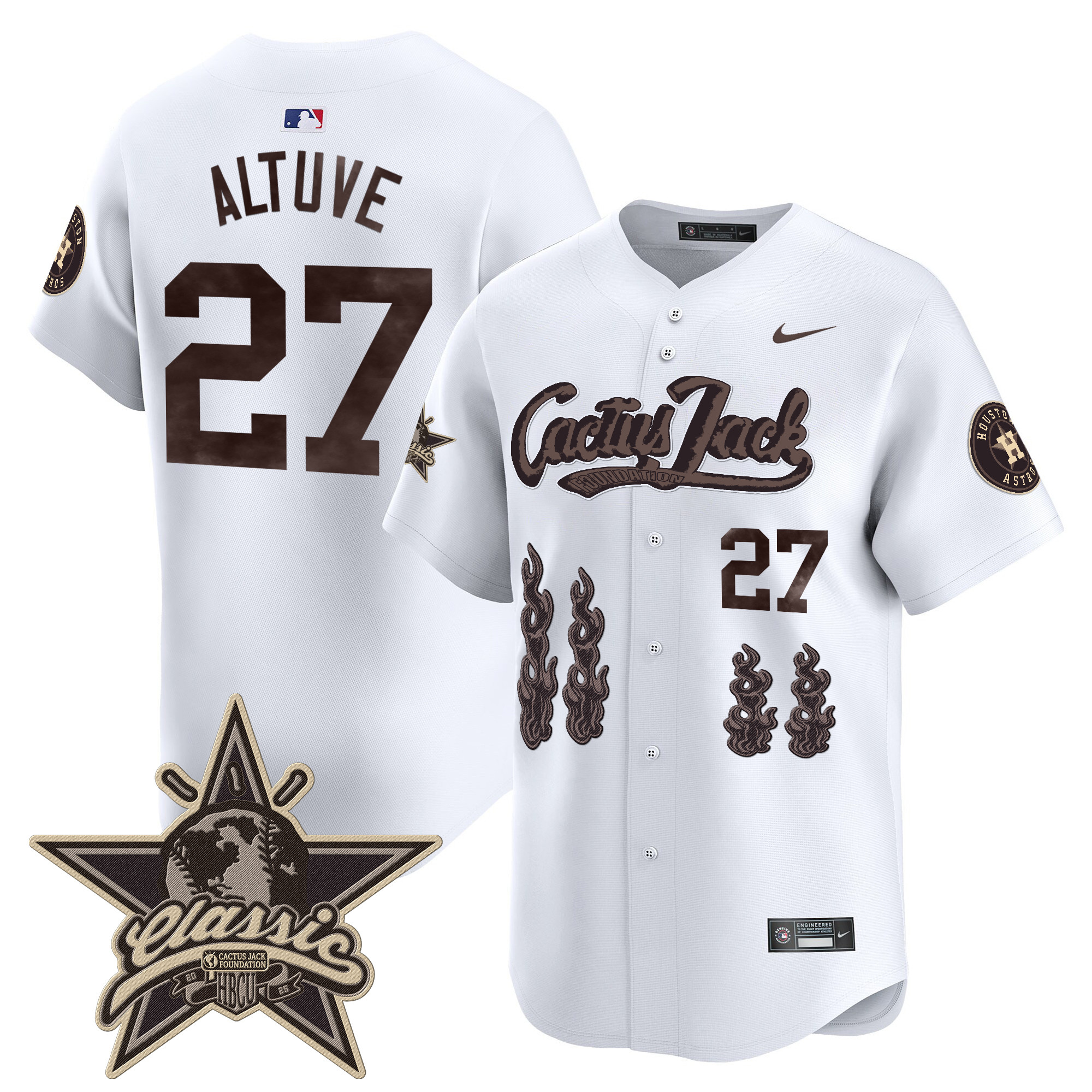 Men's Houston Astros Cactus Jack 2025 Vapor Premier Limited Jersey - All Stitched - Image 21