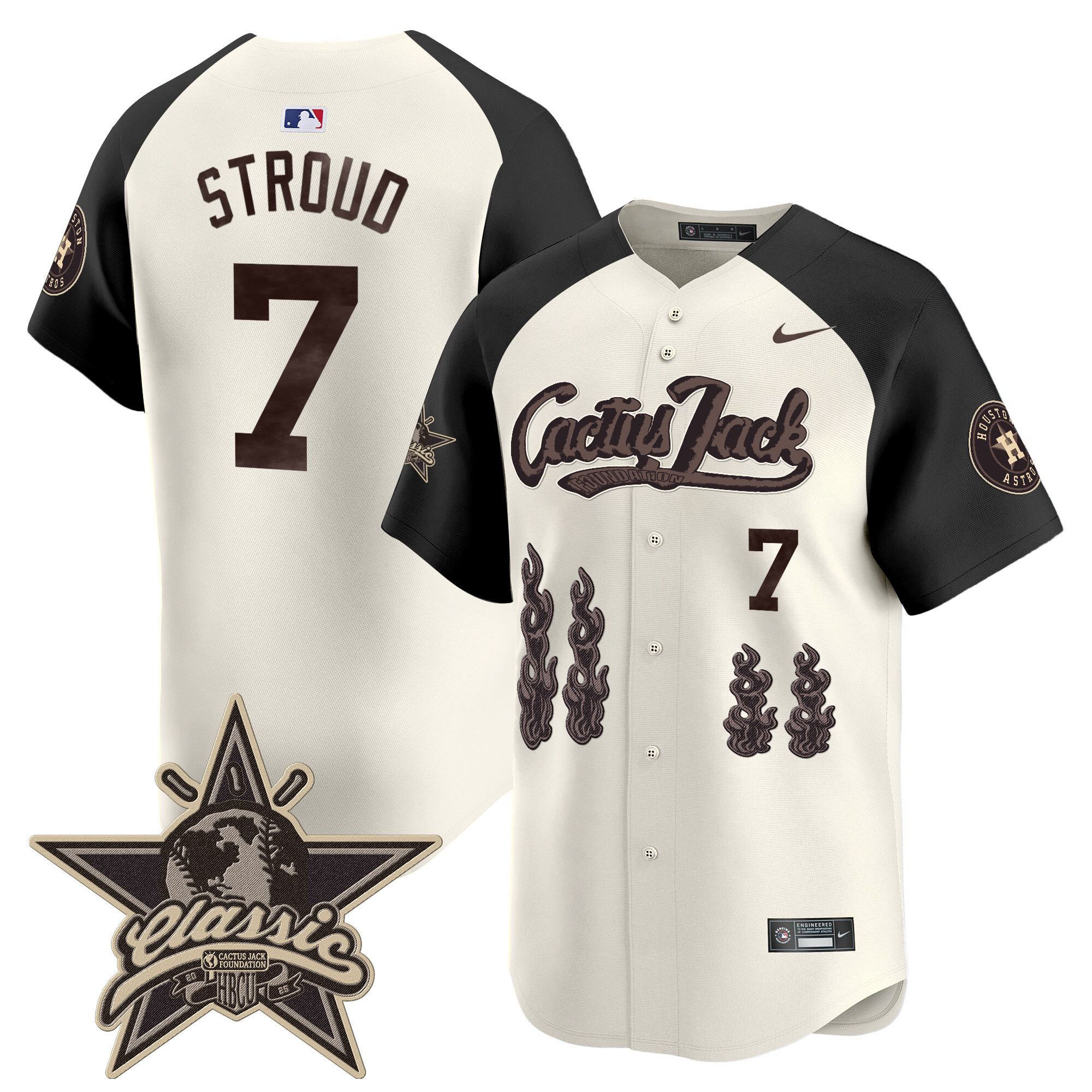 Men's Houston Astros Cactus Jack 2025 Vapor Premier Limited Jersey - All Stitched - Image 41
