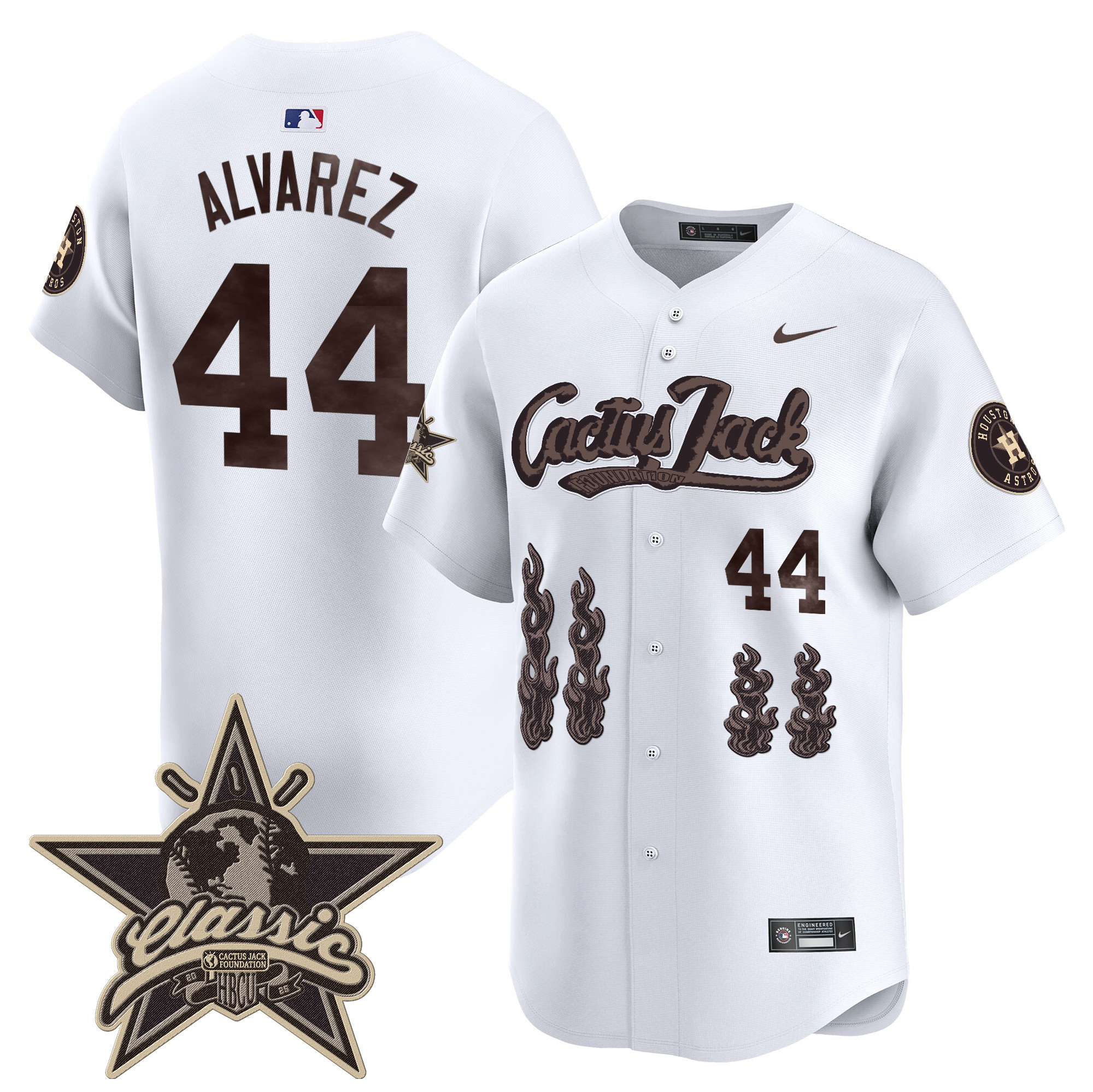 Men's Houston Astros Cactus Jack 2025 Vapor Premier Limited Jersey - All Stitched - Image 22