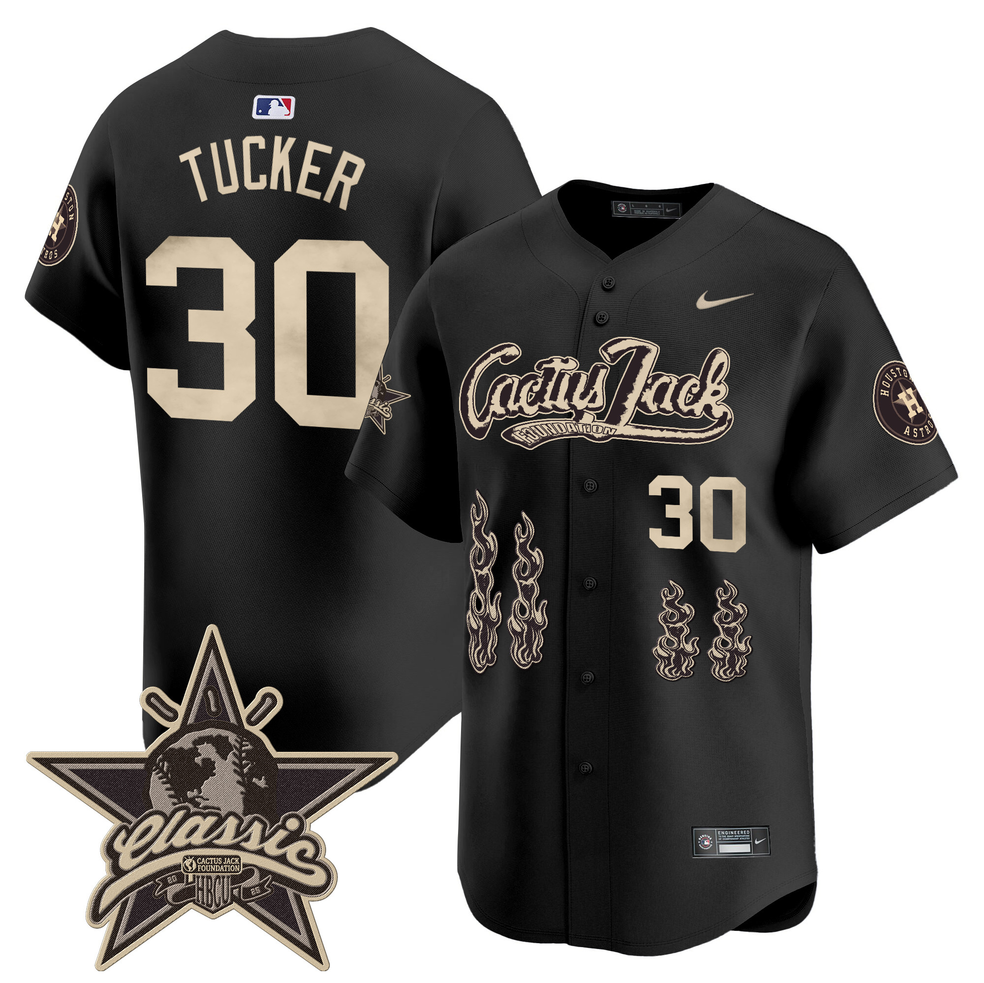 Men's Houston Astros Cactus Jack 2025 Vapor Premier Limited Jersey - All Stitched - Image 15