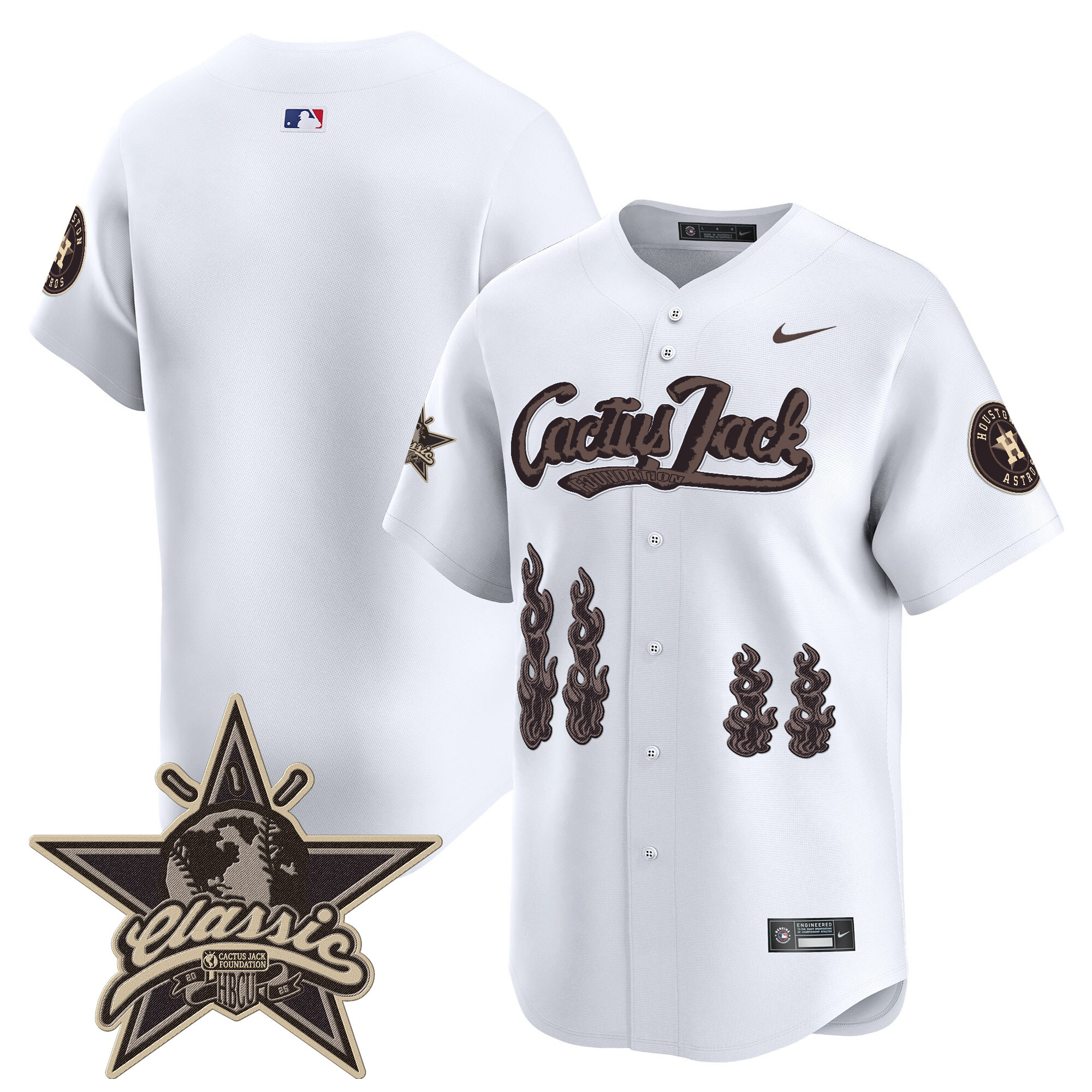 Men's Houston Astros Cactus Jack 2025 Vapor Premier Limited Jersey - All Stitched - Image 24
