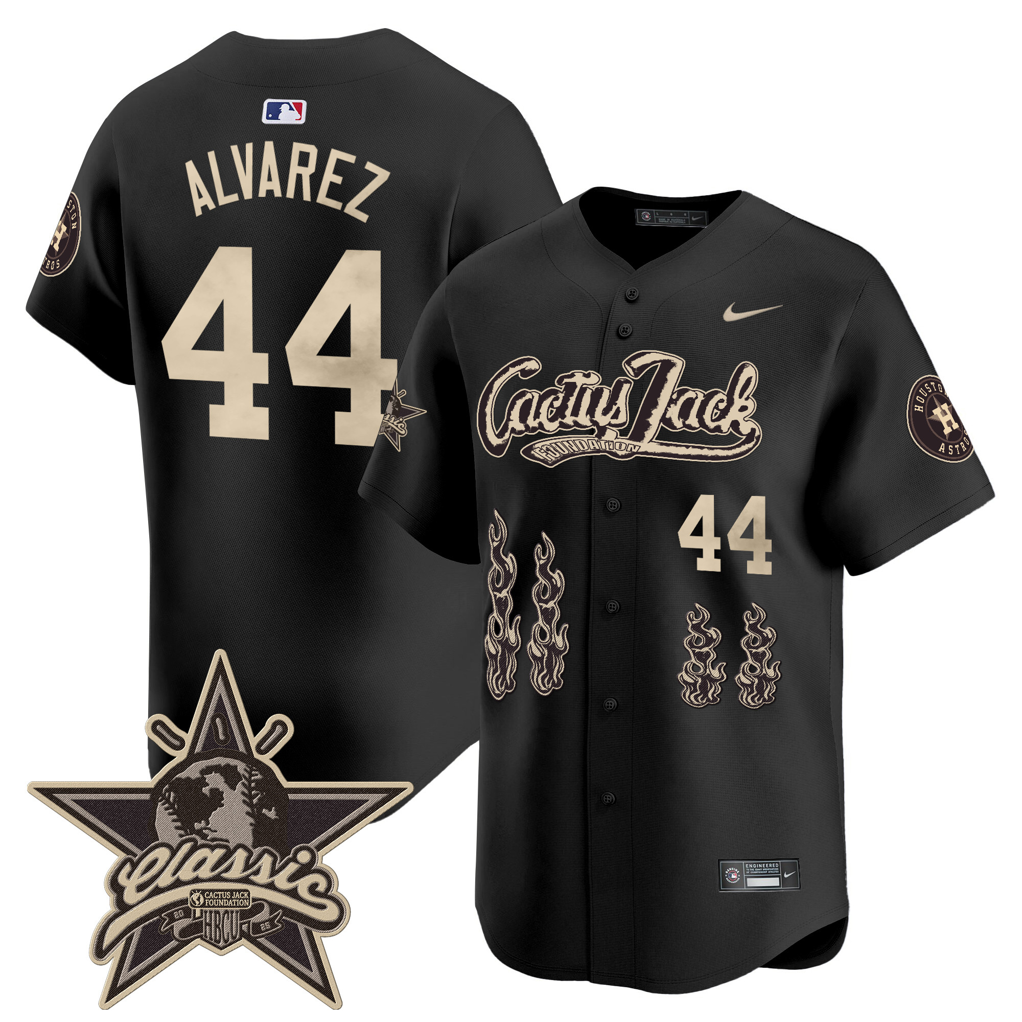 Men's Houston Astros Cactus Jack 2025 Vapor Premier Limited Jersey - All Stitched - Image 14