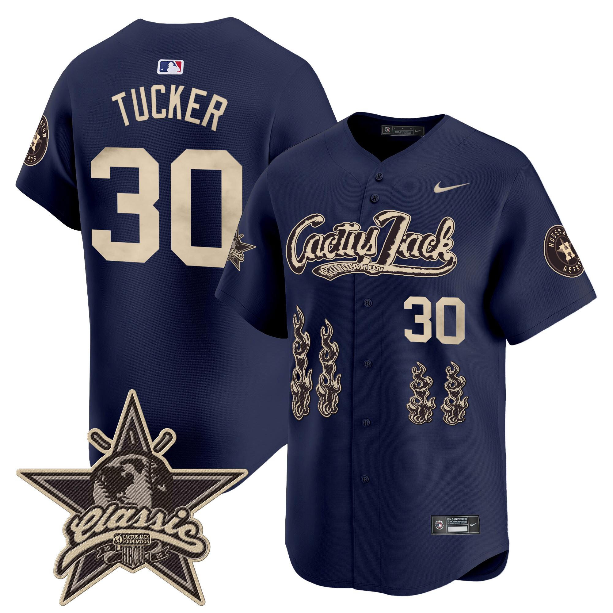 Men's Houston Astros Cactus Jack 2025 Vapor Premier Limited Jersey - All Stitched - Image 31