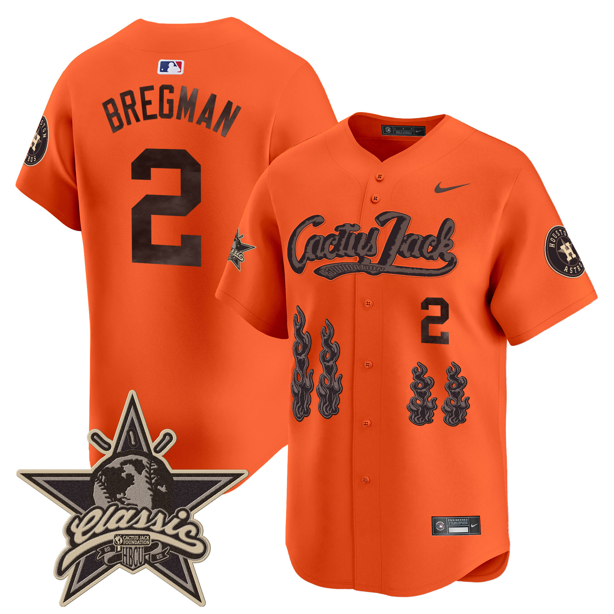 Men's Houston Astros Cactus Jack 2025 Vapor Premier Limited Jersey - All Stitched - Image 36