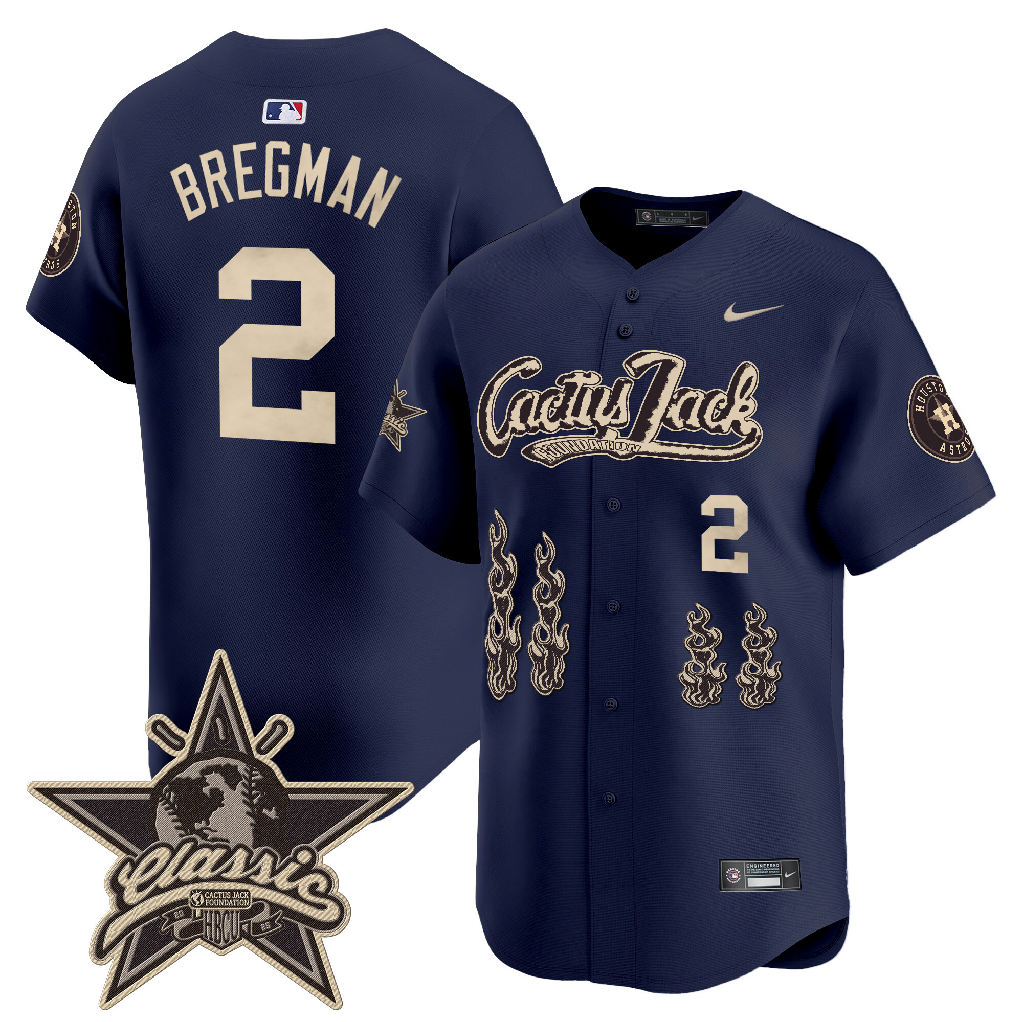 Men's Houston Astros Cactus Jack 2025 Vapor Premier Limited Jersey - All Stitched - Image 28