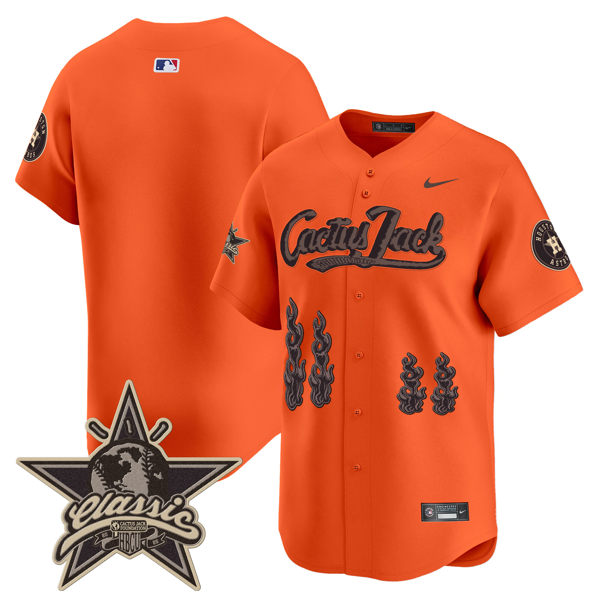Men's Houston Astros Cactus Jack 2025 Vapor Premier Limited Jersey - All Stitched - Image 40