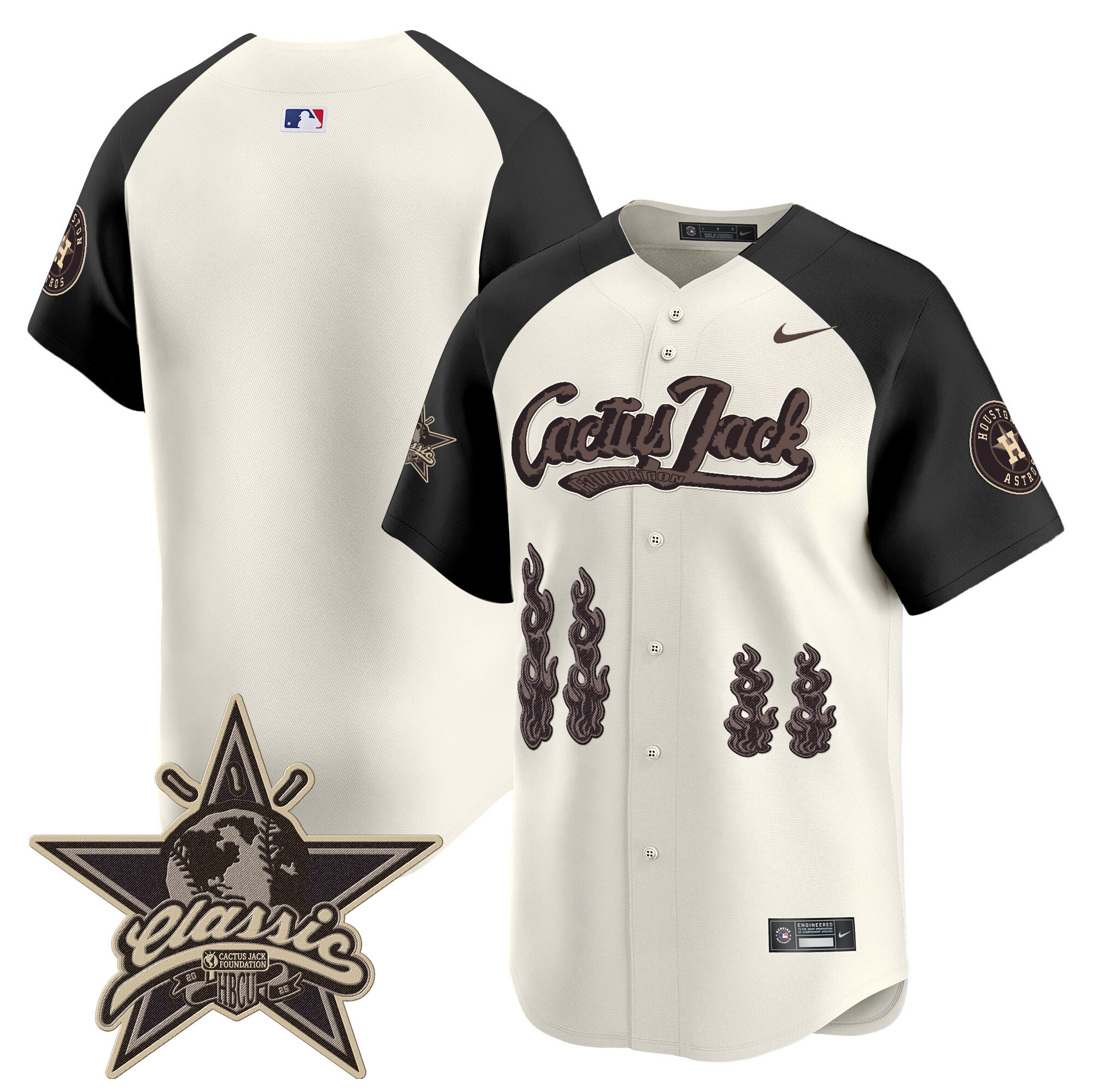 Men's Houston Astros Cactus Jack 2025 Vapor Premier Limited Jersey - All Stitched - Image 48