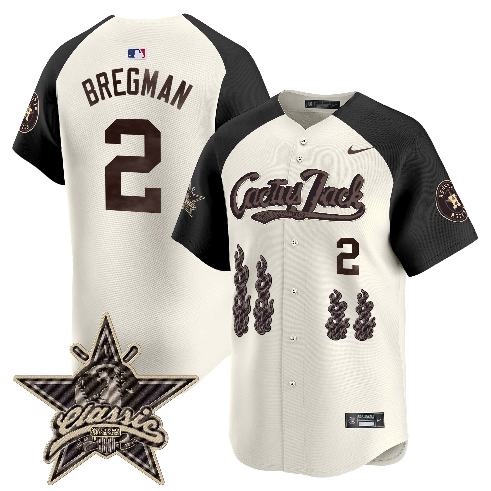 Men's Houston Astros Cactus Jack 2025 Vapor Premier Limited Jersey - All Stitched - Image 44