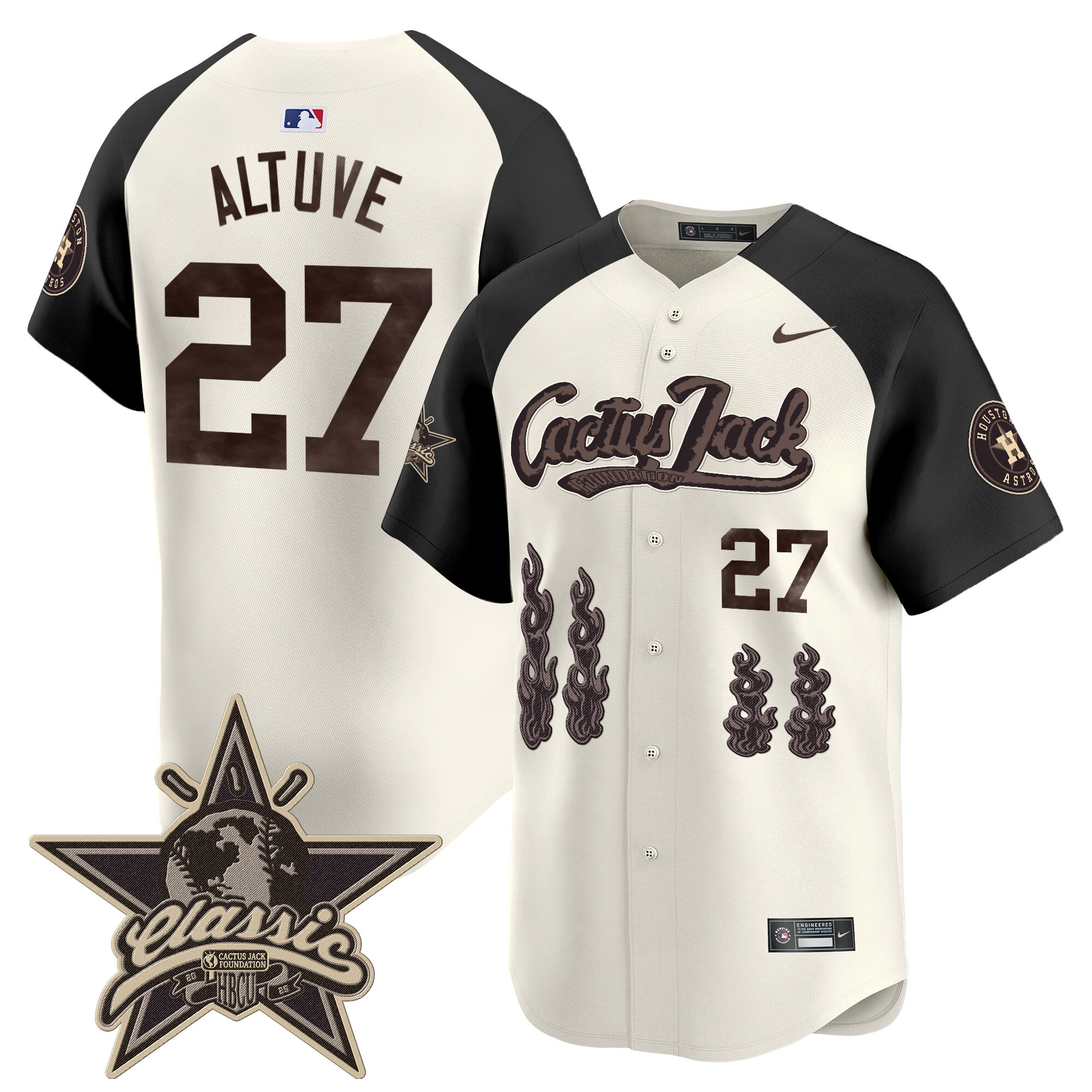 Men's Houston Astros Cactus Jack 2025 Vapor Premier Limited Jersey - All Stitched - Image 45