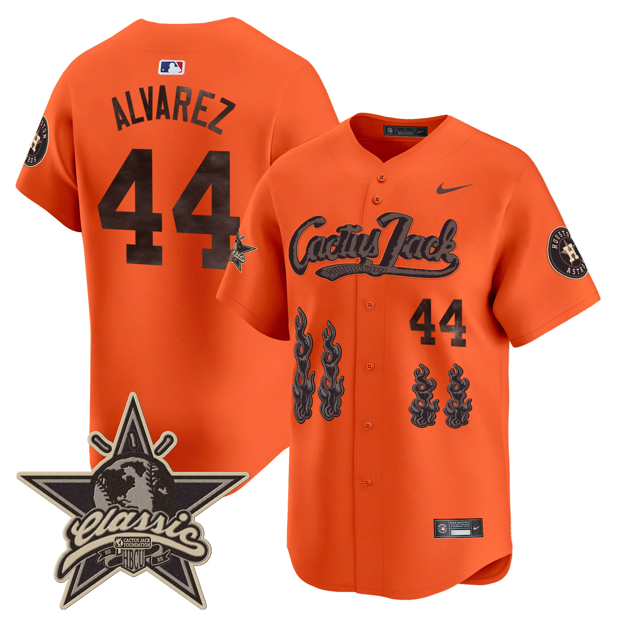 Men's Houston Astros Cactus Jack 2025 Vapor Premier Limited Jersey - All Stitched - Image 38