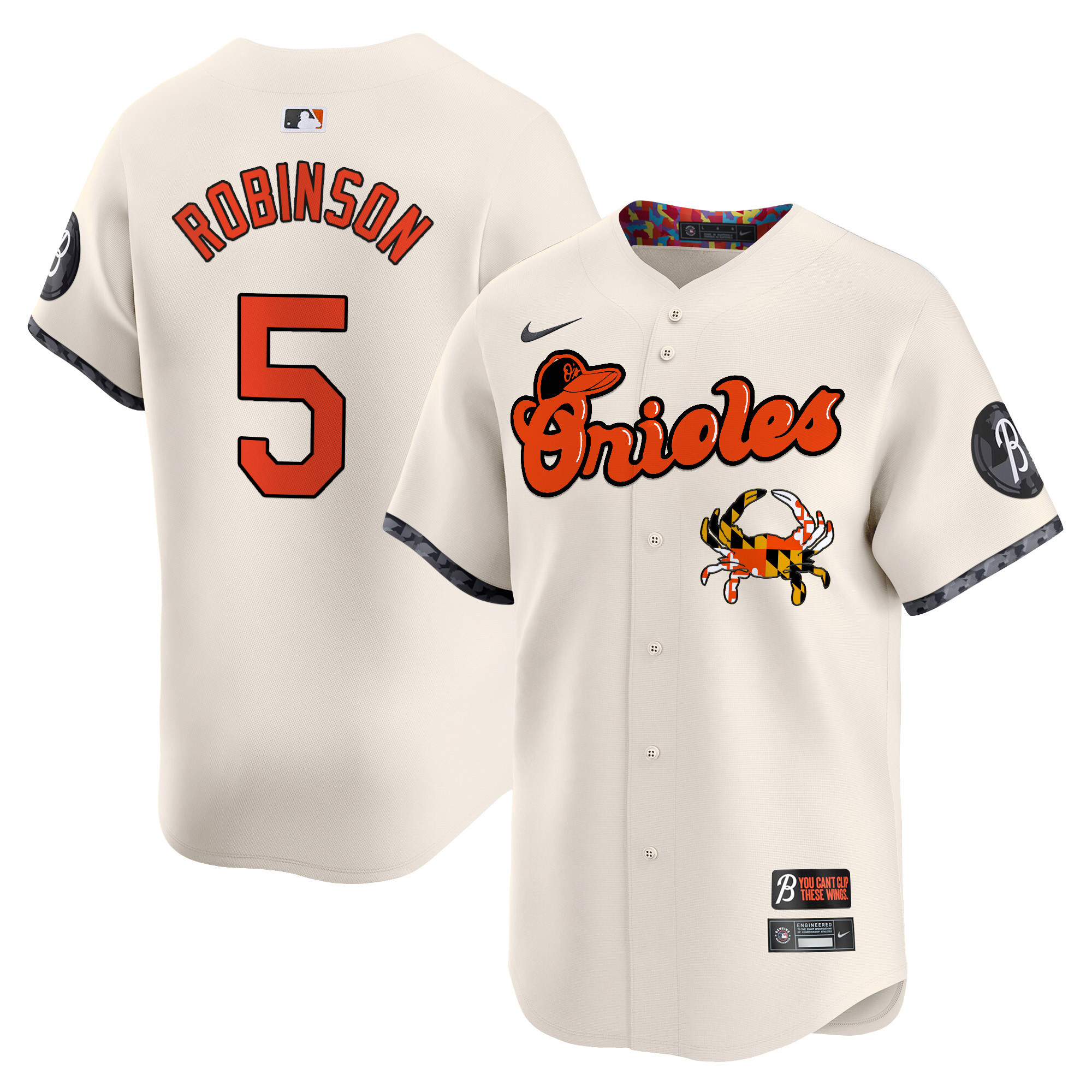 Men's Baltimore Orioles Maryland Blue Crab Vapor Premier Limited Jersey - All Stitched - Image 10