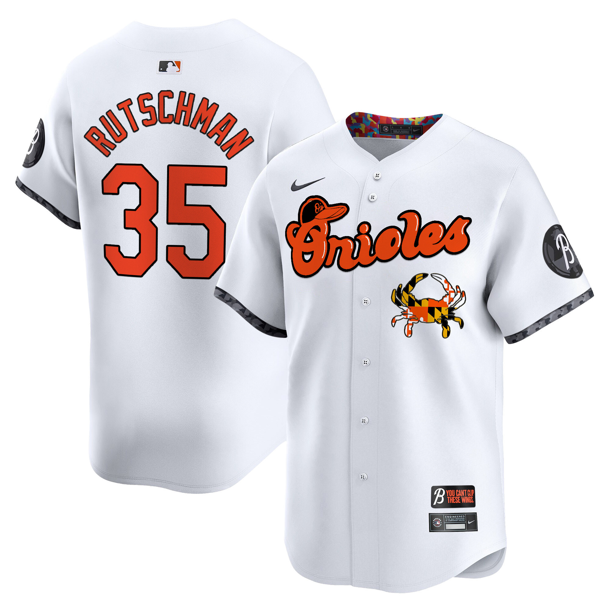 Men's Baltimore Orioles Maryland Blue Crab Vapor Premier Limited Jersey - All Stitched - Image 17