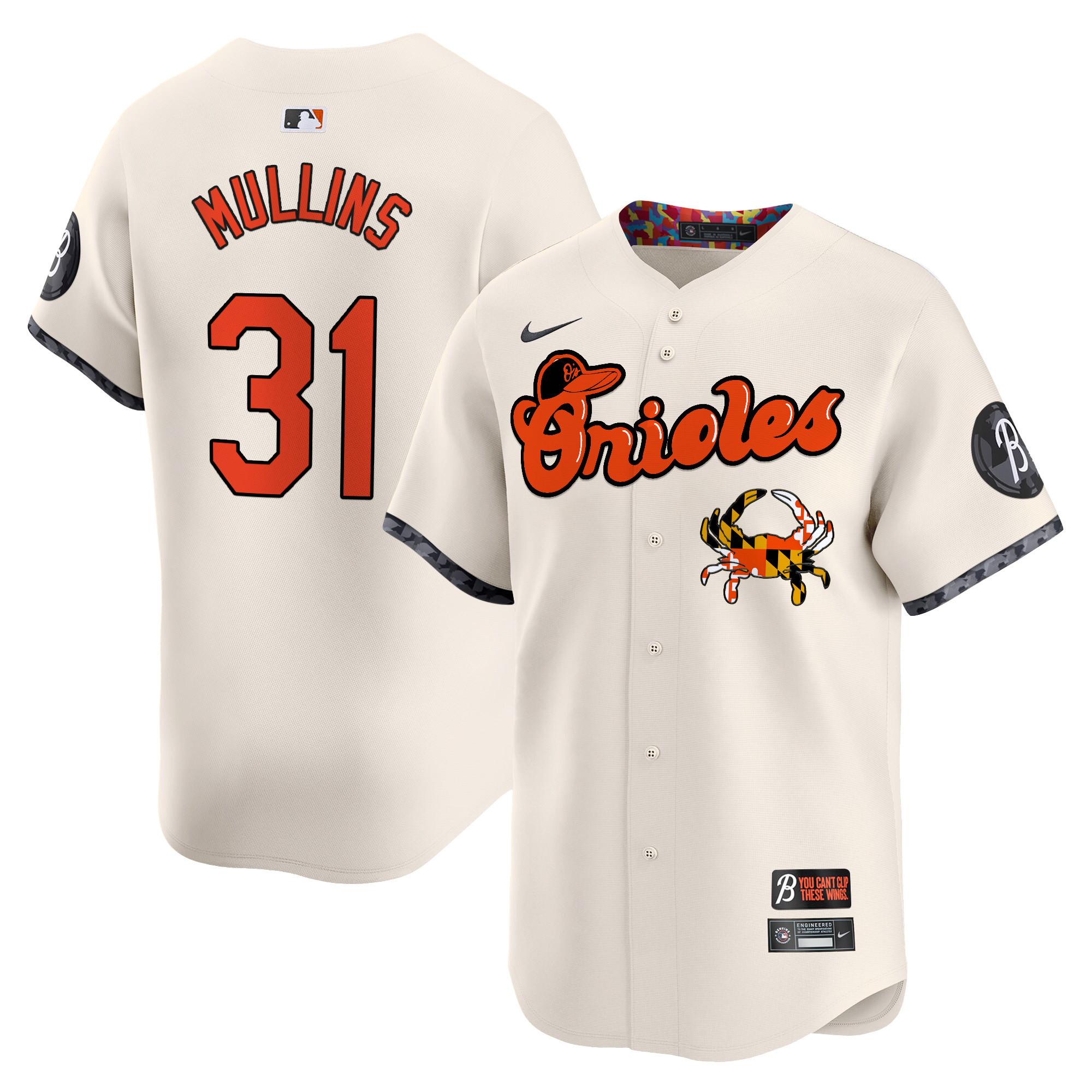 Men's Baltimore Orioles Maryland Blue Crab Vapor Premier Limited Jersey - All Stitched - Image 12