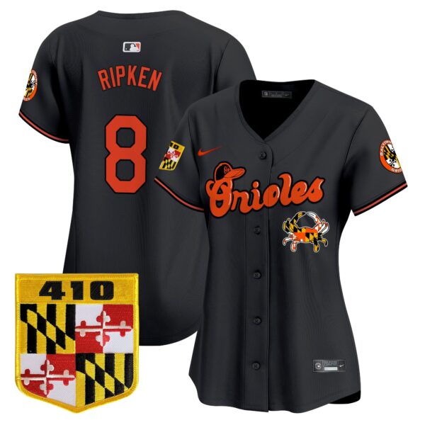 Women's Baltimore Orioles 410 & Chesapeake Crab Patch Vapor Premier Limited Jersey - All Stitched - Image 22