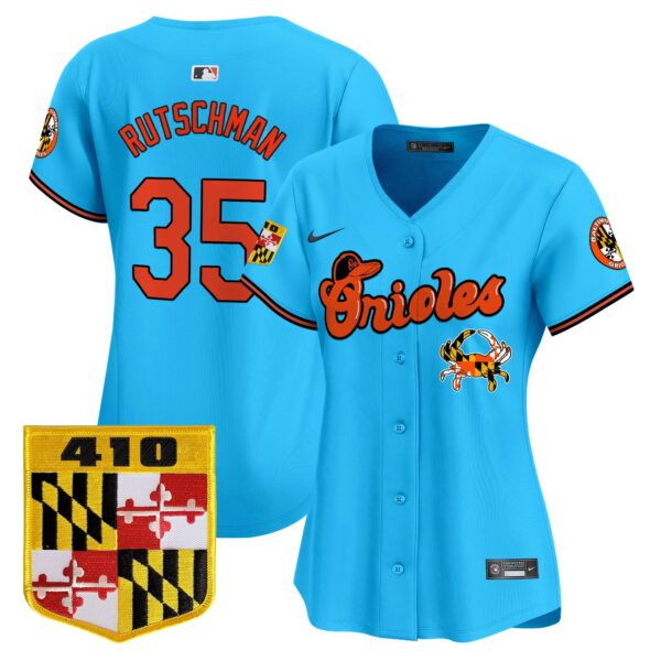 Women's Baltimore Orioles 410 & Chesapeake Crab Patch Vapor Premier Limited Jersey - All Stitched - Image 33