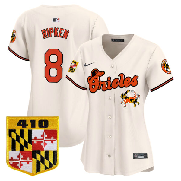 Women's Baltimore Orioles 410 & Chesapeake Crab Patch Vapor Premier Limited Jersey - All Stitched - Image 6