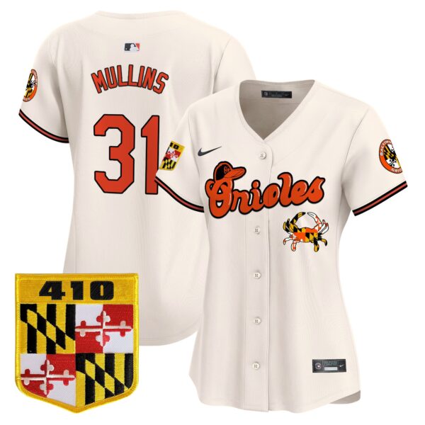 Women's Baltimore Orioles 410 & Chesapeake Crab Patch Vapor Premier Limited Jersey - All Stitched - Image 4
