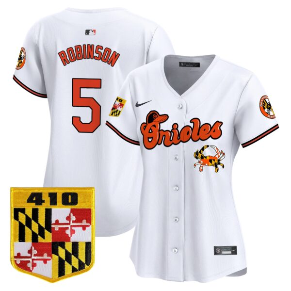 Women's Baltimore Orioles 410 & Chesapeake Crab Patch Vapor Premier Limited Jersey - All Stitched - Image 10