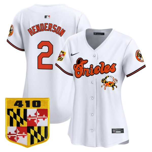 Women's Baltimore Orioles 410 & Chesapeake Crab Patch Vapor Premier Limited Jersey - All Stitched - Image 15