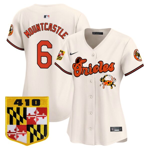 Women's Baltimore Orioles 410 & Chesapeake Crab Patch Vapor Premier Limited Jersey - All Stitched - Image 3