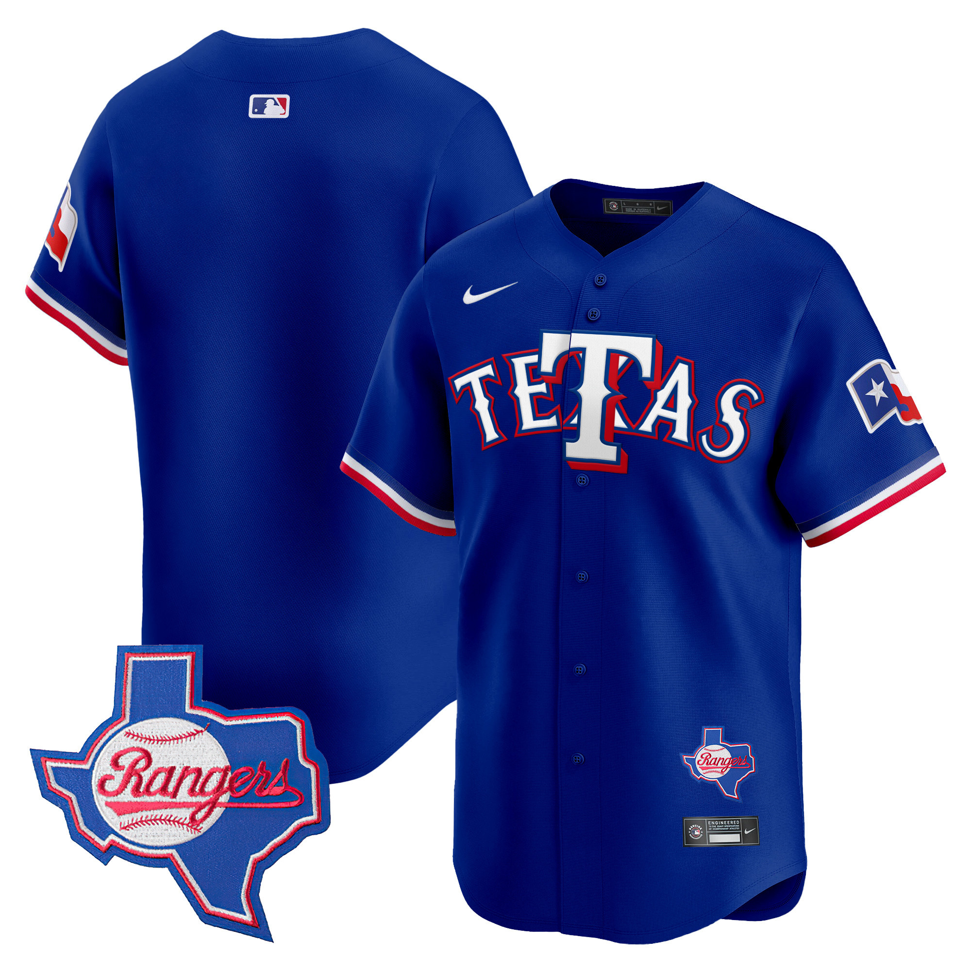 Texas Rangers 'Tetas' Vapor Premier Limited Jersey - All Stitched - Image 10