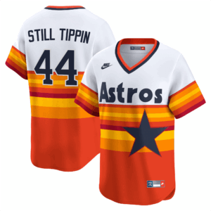 Men's Houston Astros Throwback Vapor Premier Limited Jersey - All Stitched