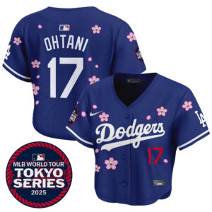 Women's Dodgers Tokyo Series 2025 Crop Top Baseball Jersey - Stitched