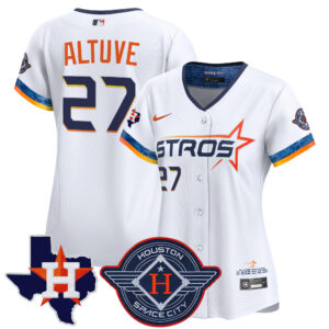 Women's Houston Astros 2025 City Connect Texas Patch Vapor Premier Limited Jersey - All Stitched