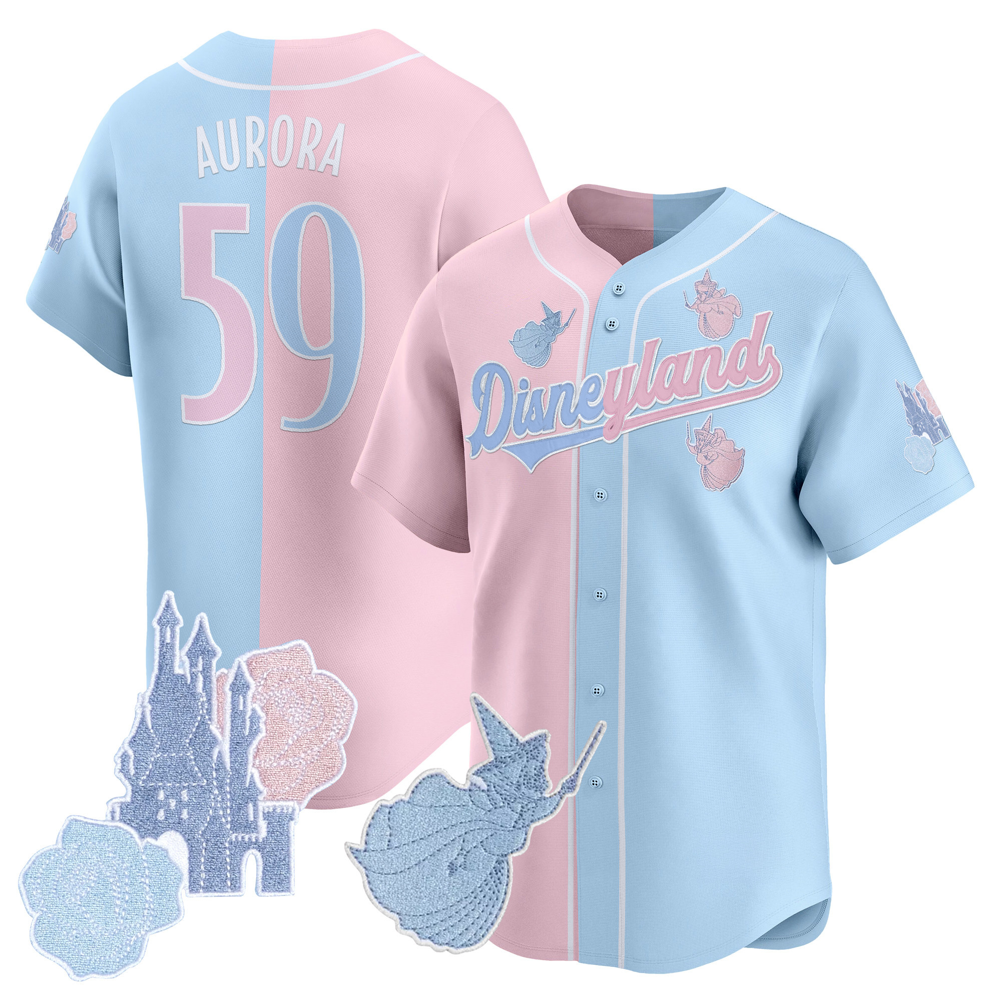 Unisex Disney Princess Vapor Baseball Jersey - All Stitched - Image 4