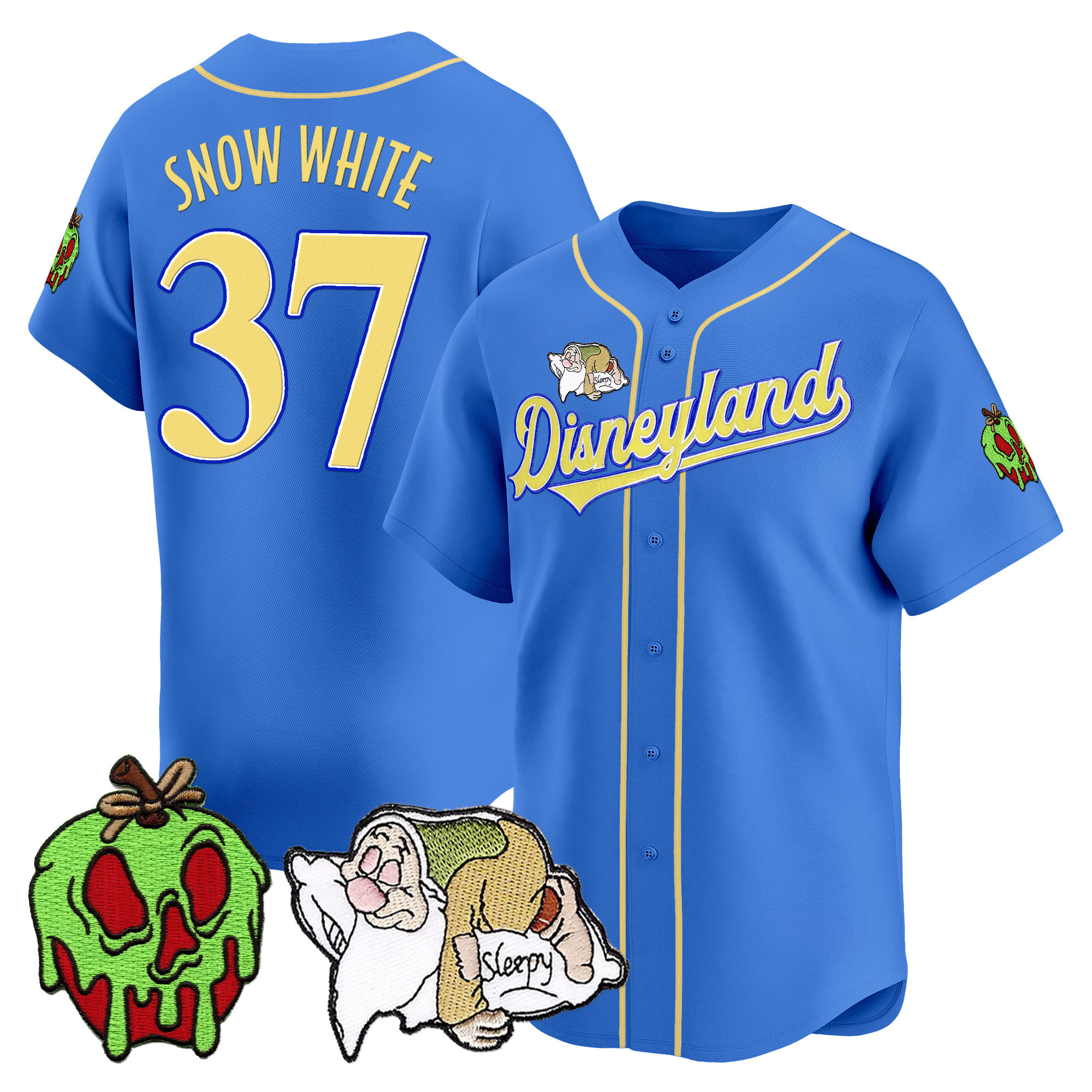 Unisex Disney Princess Vapor Baseball Jersey - All Stitched - Image 6