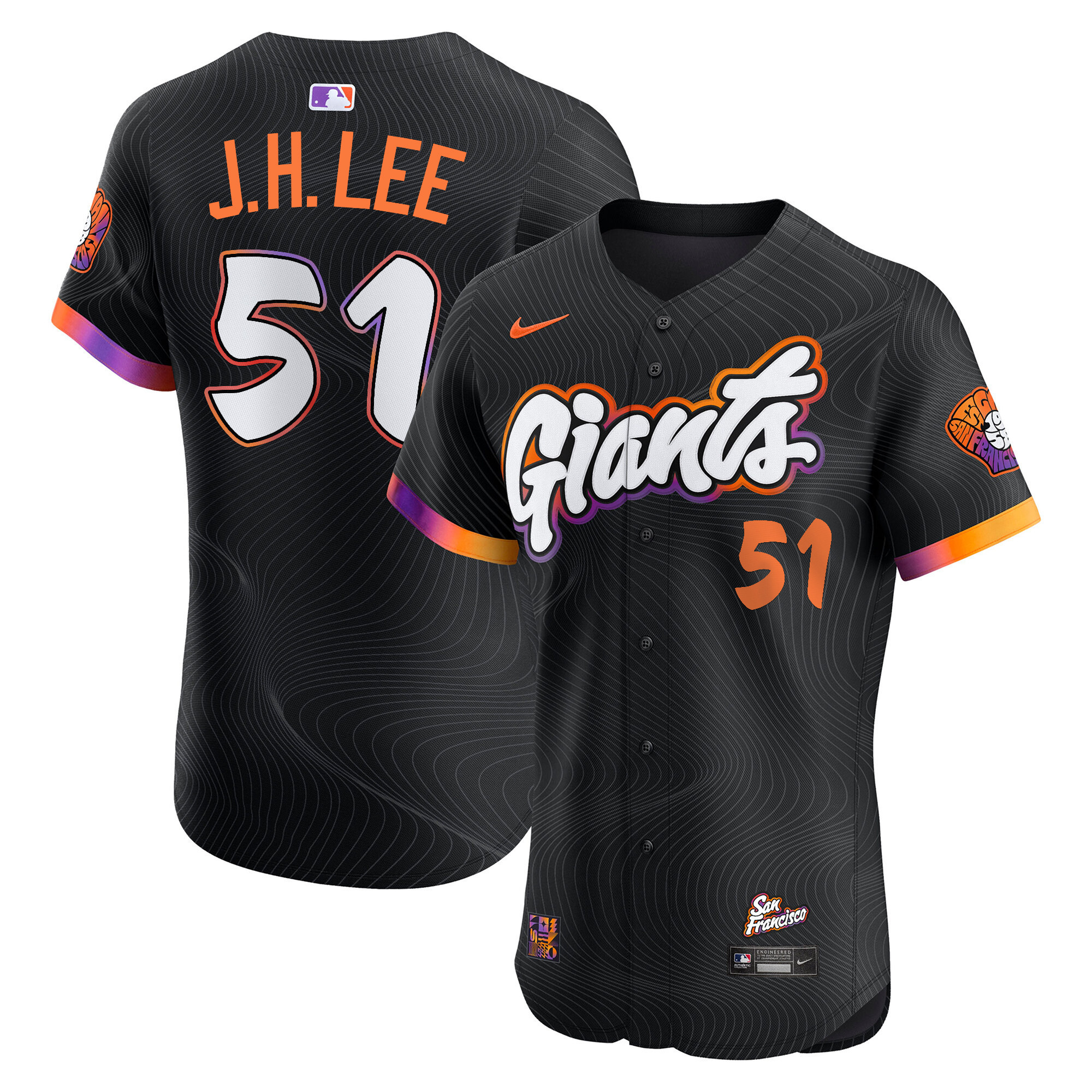 San Francisco Giants 2025 City Connect Vapor Premier Elite Jersey - All Stitched - Image 8