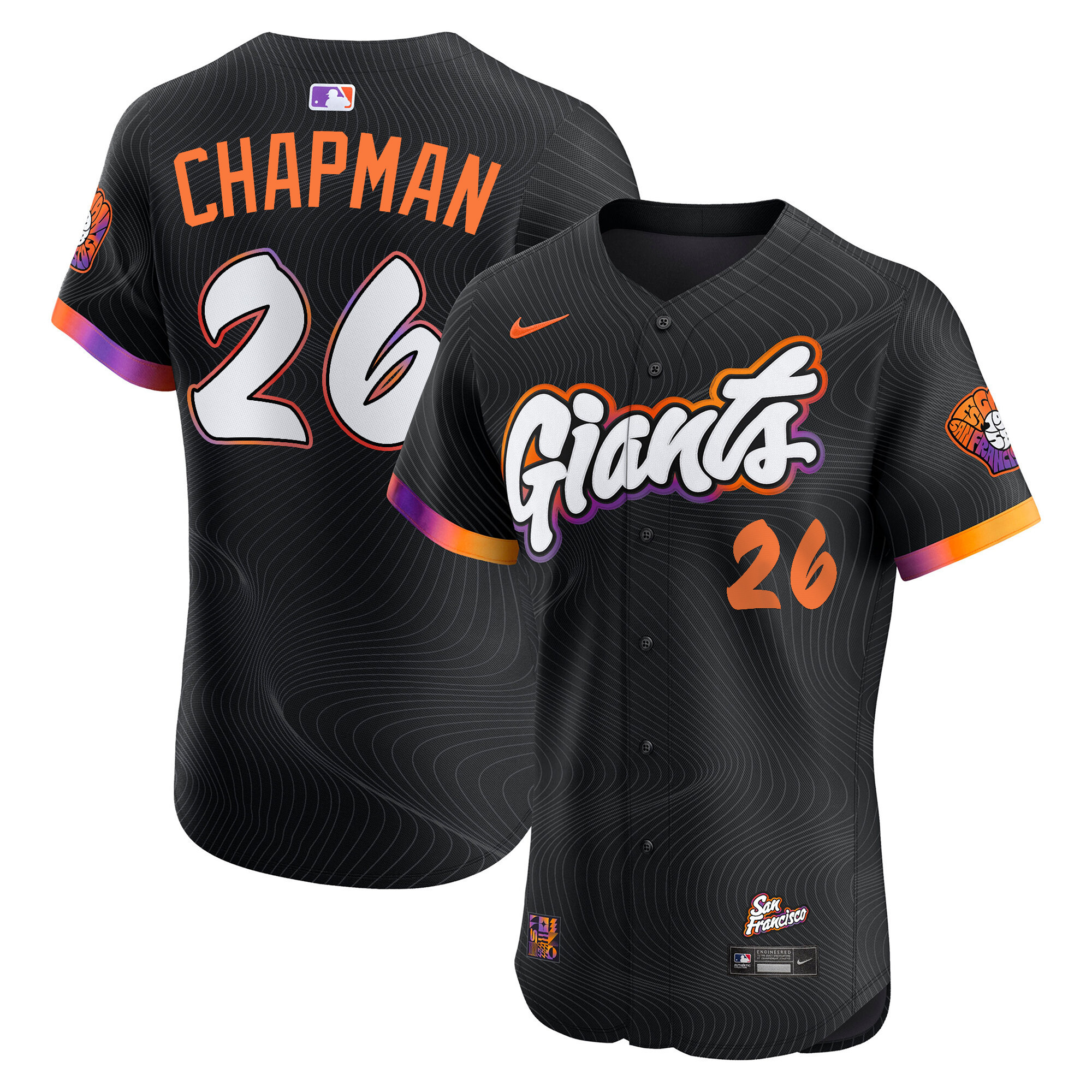 San Francisco Giants 2025 City Connect Vapor Premier Elite Jersey - All Stitched - Image 3