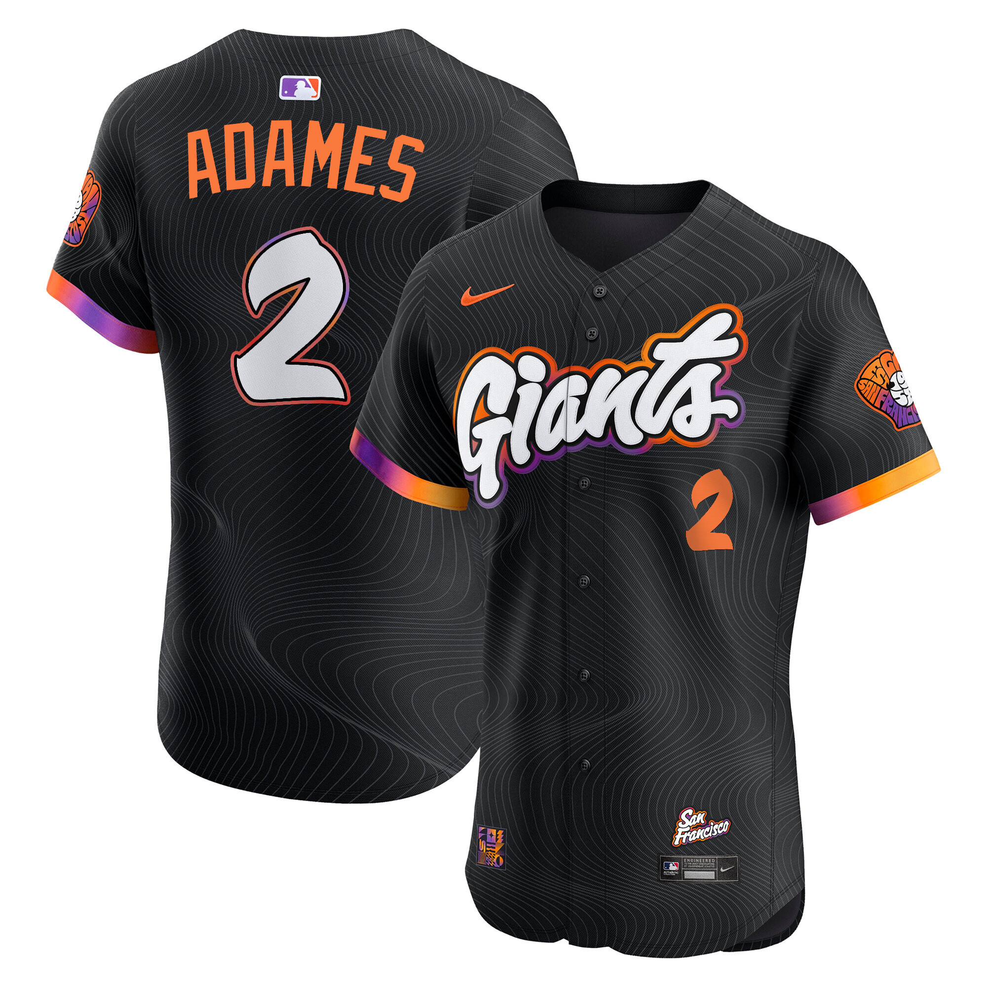 San Francisco Giants 2025 City Connect Vapor Premier Elite Jersey - All Stitched - Image 7