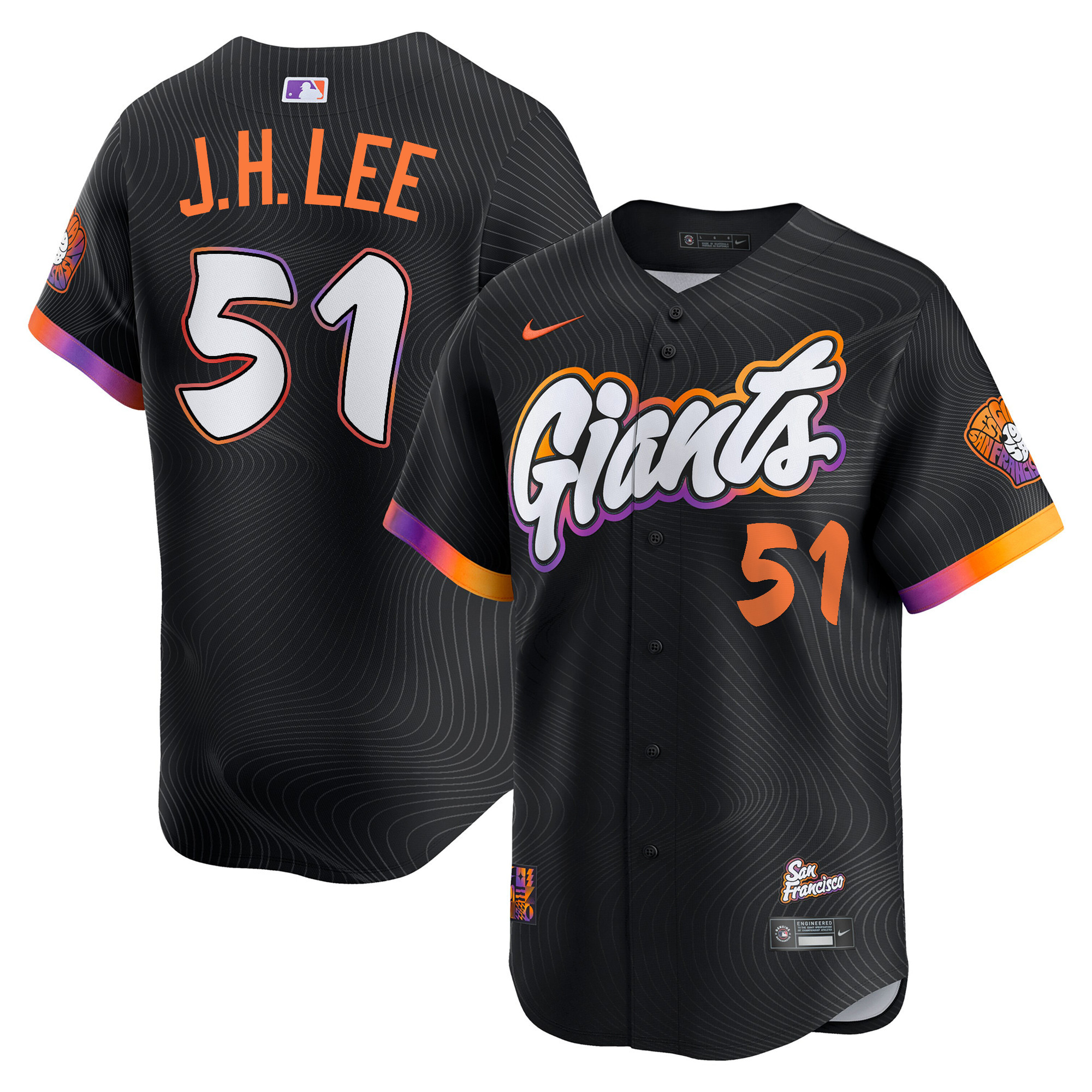 San Francisco Giants 2025 City Connect Vapor Premier Limited Jersey - All Stitched - Image 8