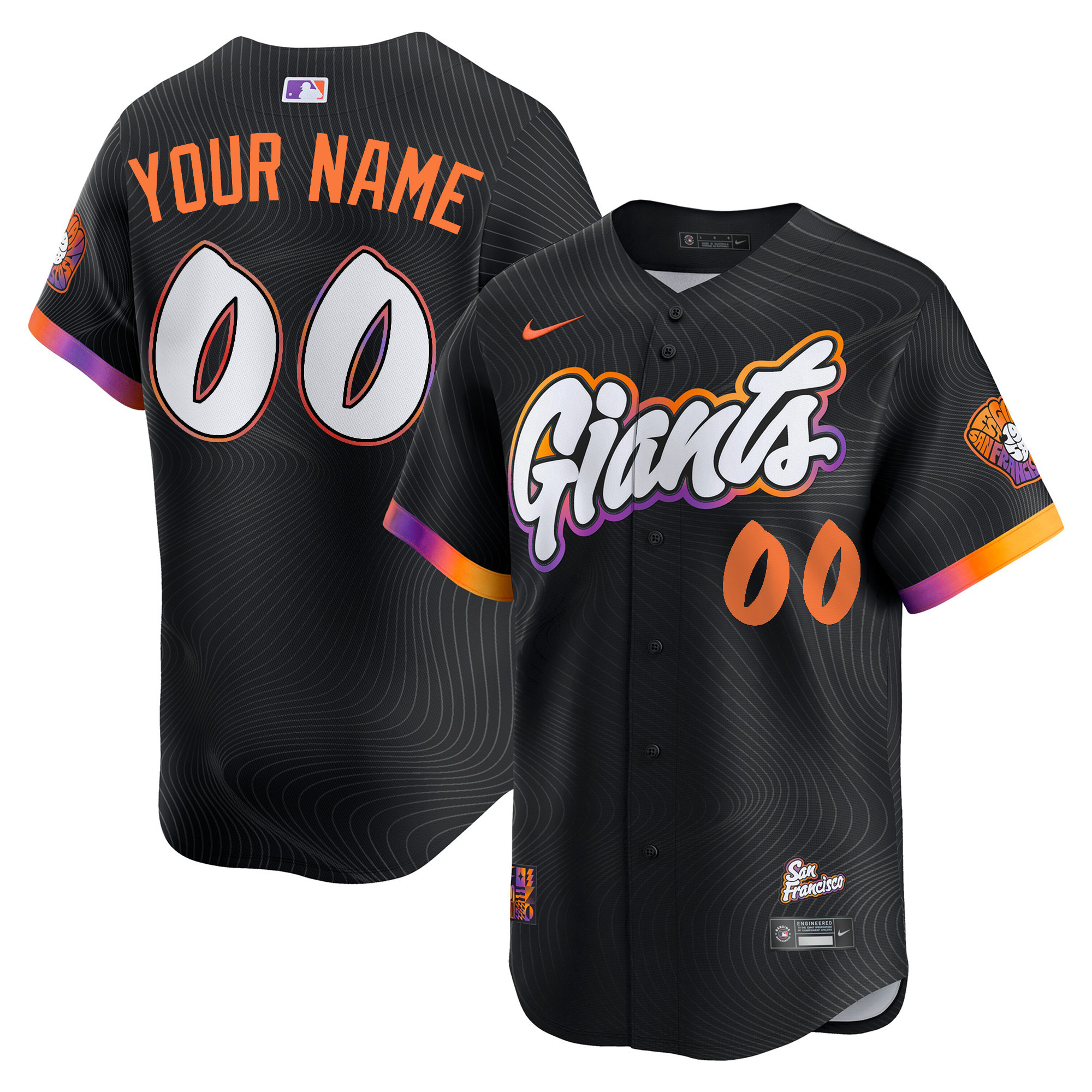 San Francisco Giants 2025 City Connect Vapor Premier Limited Custom Jersey - All Stitched