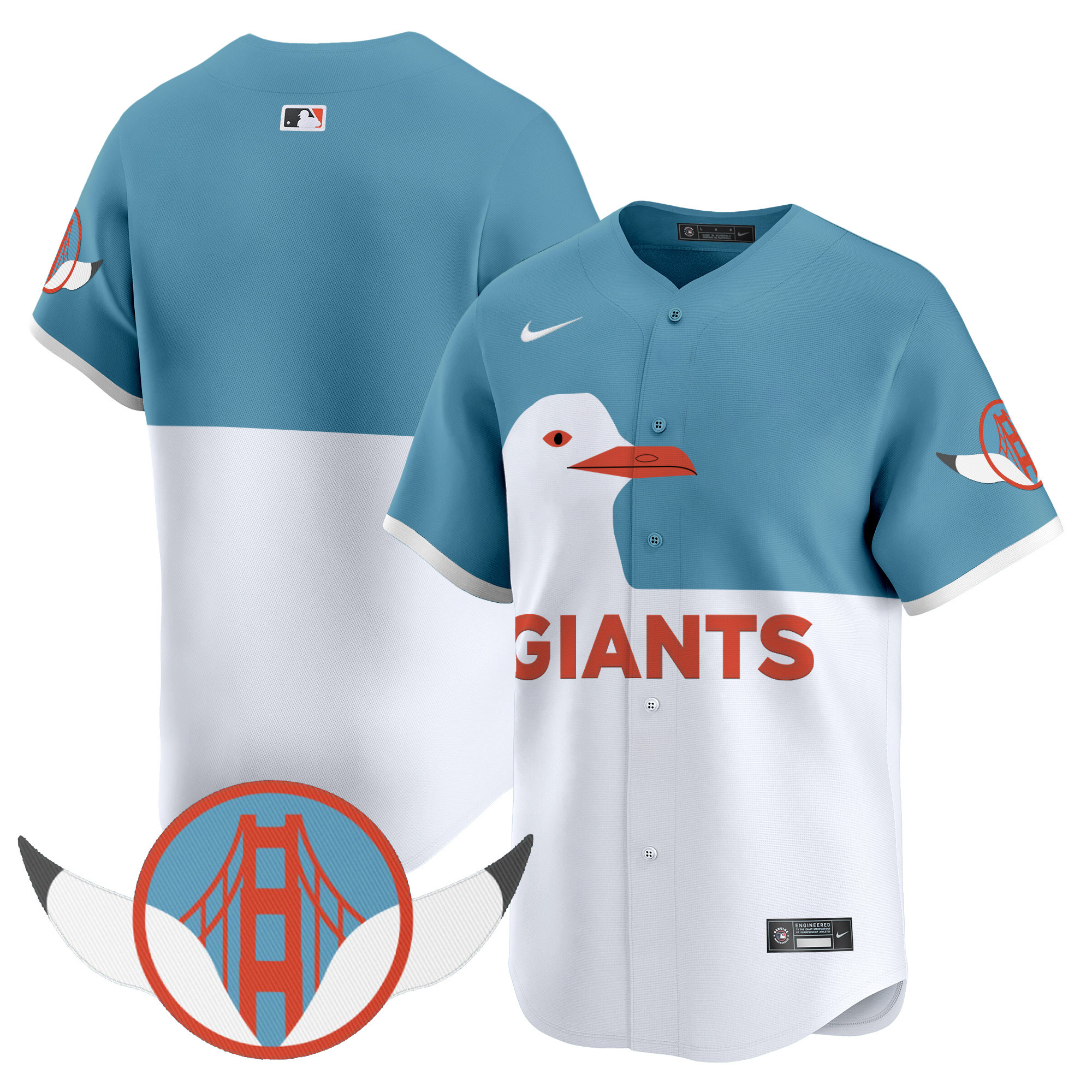 San Francisco Giants Seagull 2025 Vapor Premier Limited Jersey - Stitched - Image 9