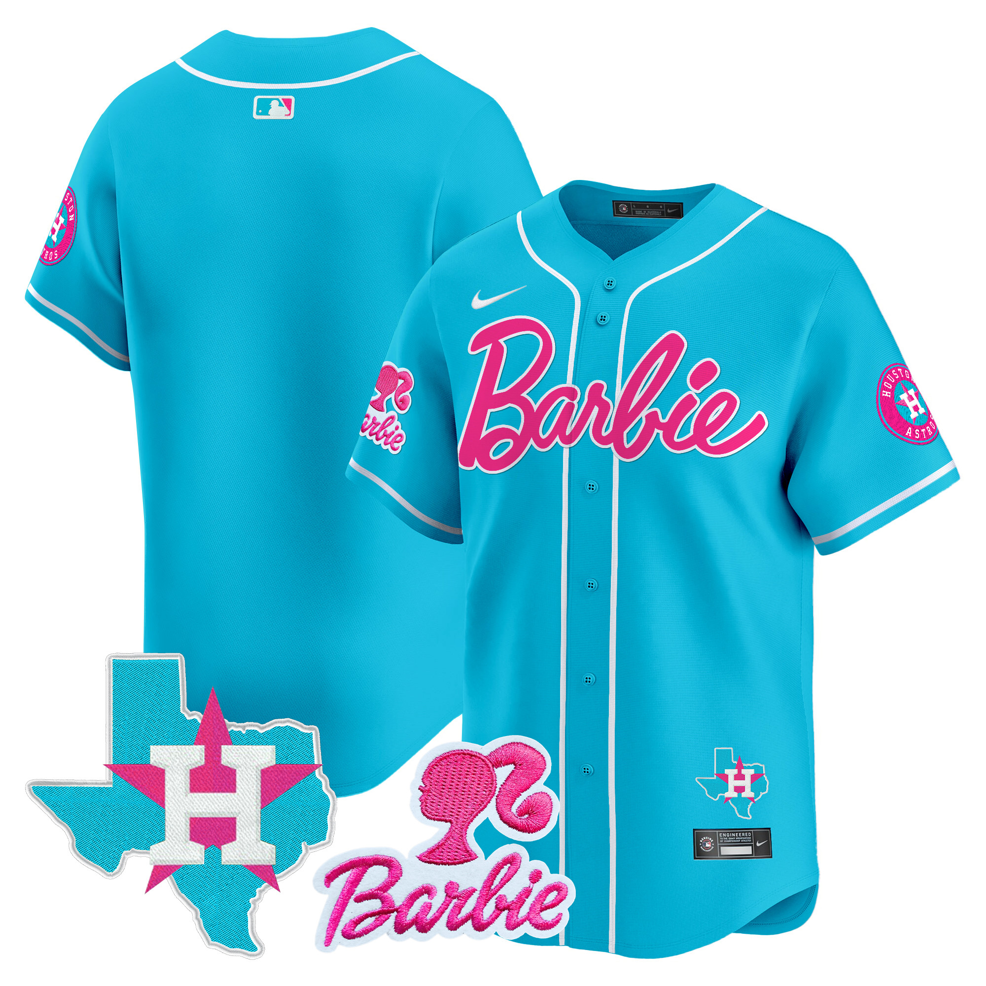 Unisex Astros Barbie Vapor Premier Limited Jersey - All Stitched - Image 40