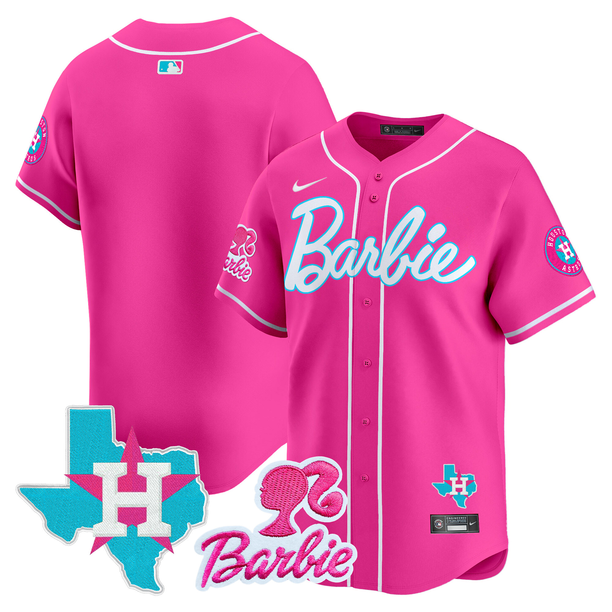 Unisex Astros Barbie Vapor Premier Limited Jersey - All Stitched - Image 30