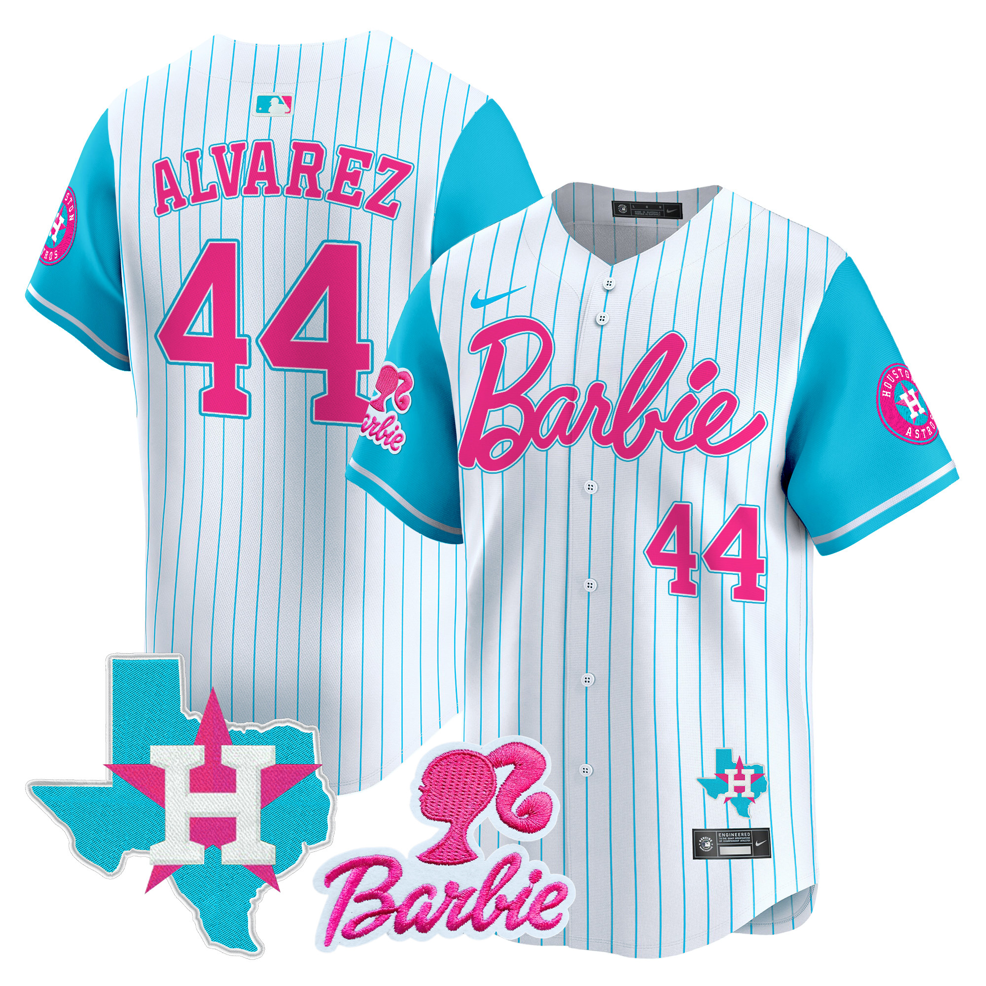 Unisex Astros Barbie Vapor Premier Limited Jersey - All Stitched - Image 14
