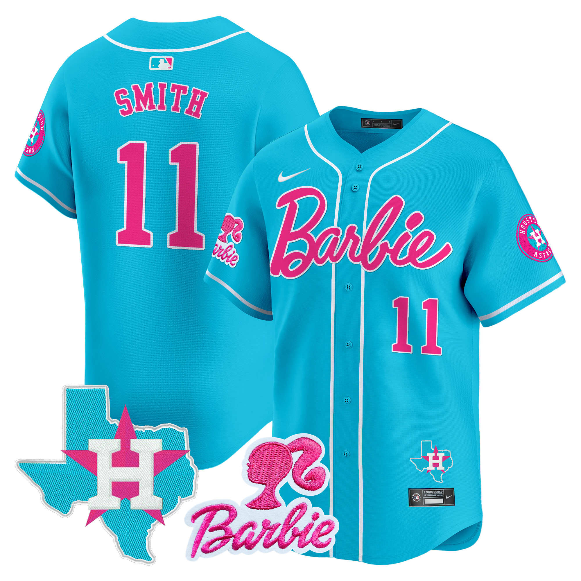 Unisex Astros Barbie Vapor Premier Limited Jersey - All Stitched - Image 39