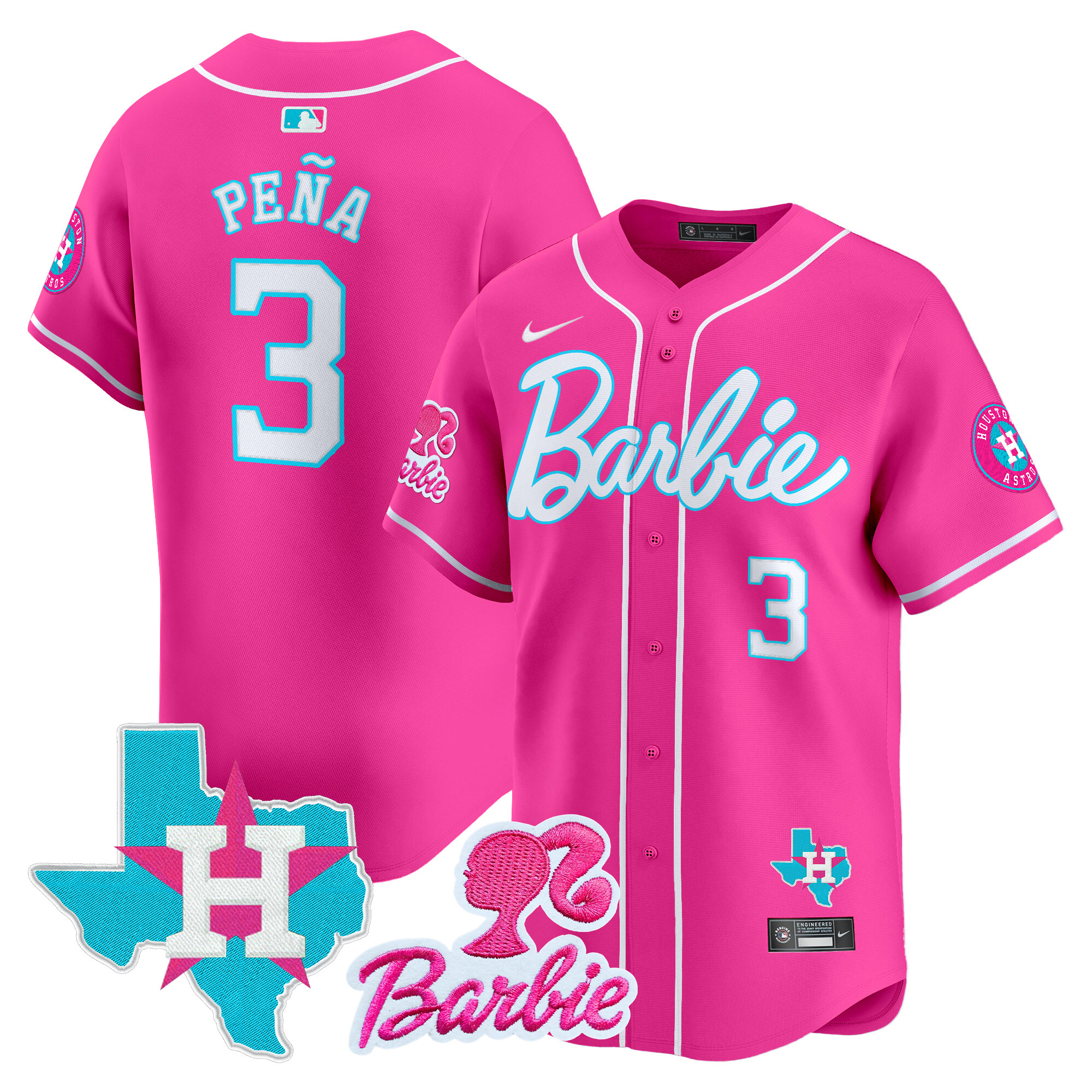 Unisex Astros Barbie Vapor Premier Limited Jersey - All Stitched - Image 23