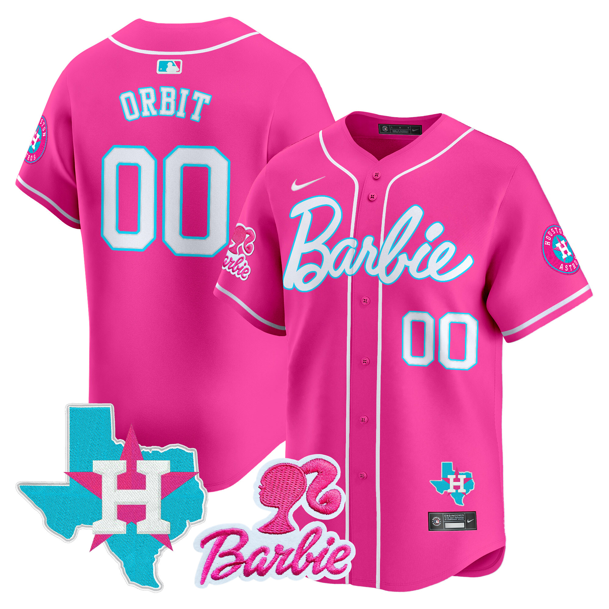 Unisex Astros Barbie Vapor Premier Limited Jersey - All Stitched - Image 26