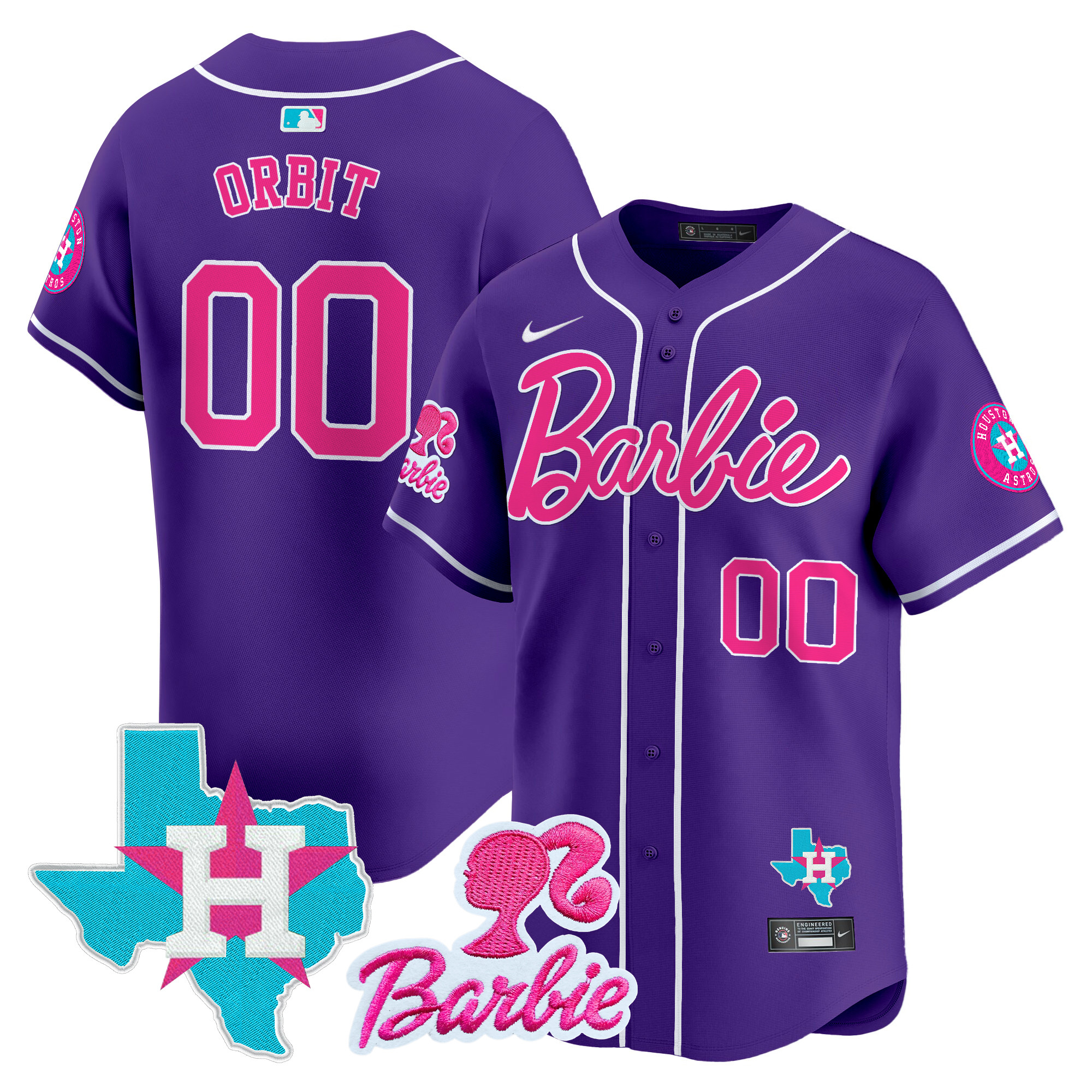 Unisex Astros Barbie Vapor Premier Limited Jersey - All Stitched - Image 46