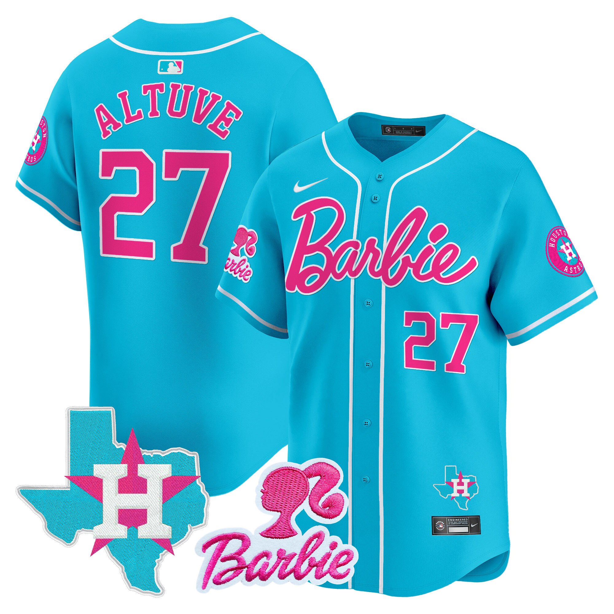 Unisex Astros Barbie Vapor Premier Limited Jersey - All Stitched - Image 32
