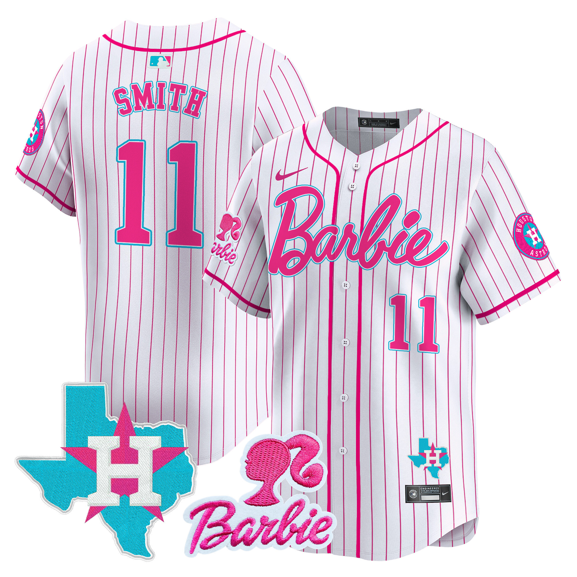 Unisex Astros Barbie Vapor Premier Limited Jersey - All Stitched - Image 9