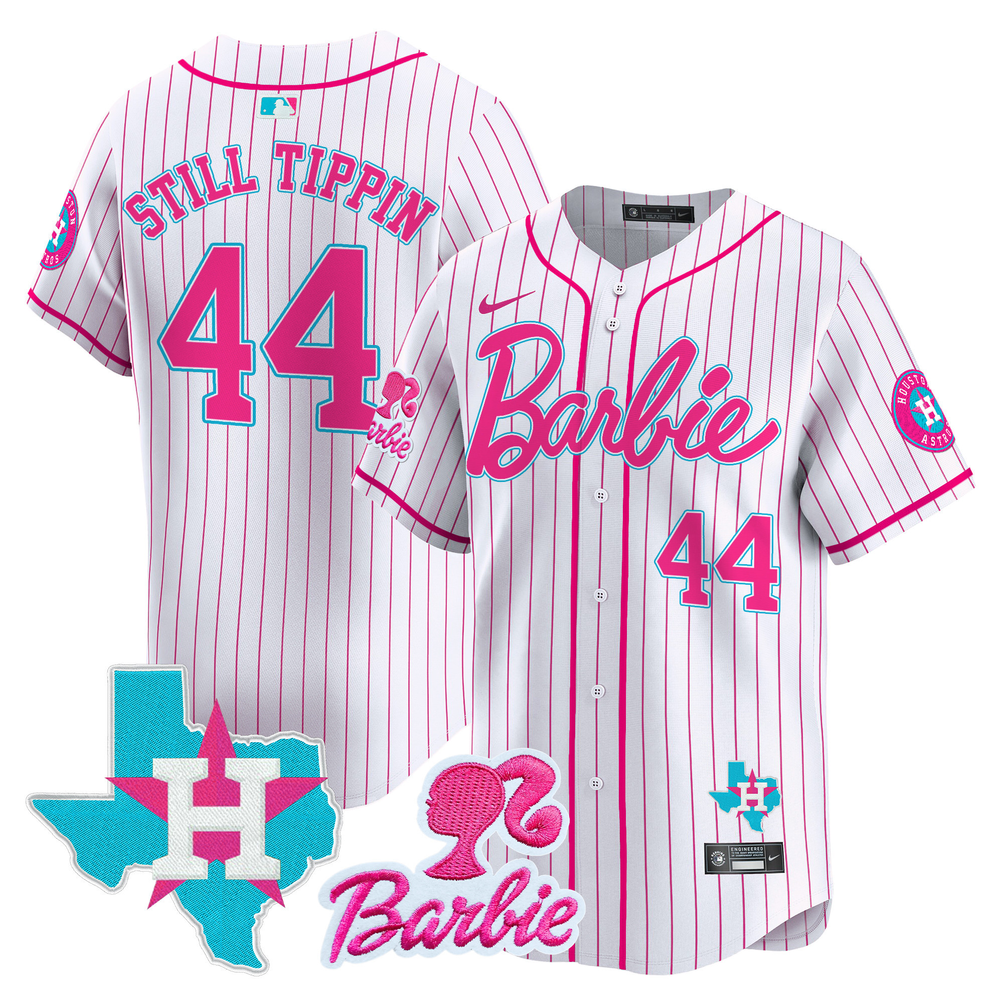 Unisex Astros Barbie Vapor Premier Limited Jersey - All Stitched - Image 8