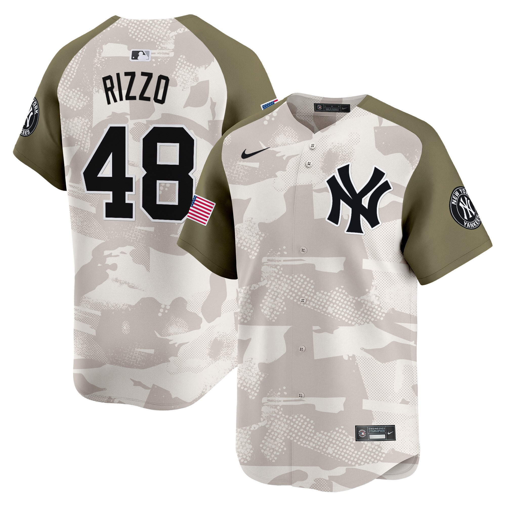 Men's New York Yankees 2025 Armed Forces Day Vapor Premier Limited Jersey - Stitched - Image 6